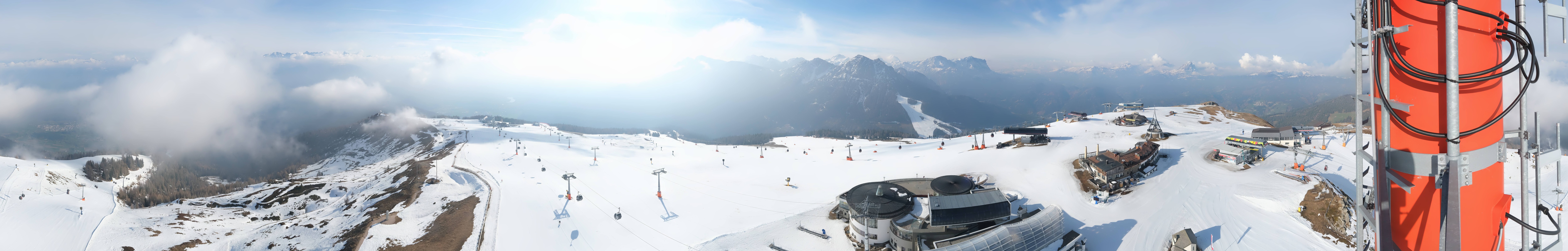 Archiv Foto Webcam Kronplatz Bruneck: Panorama