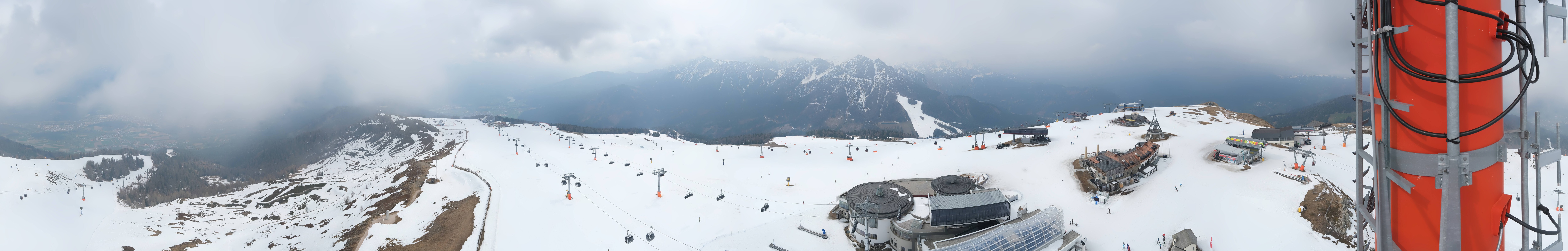 Archiv Foto Webcam Kronplatz Bruneck: Panorama