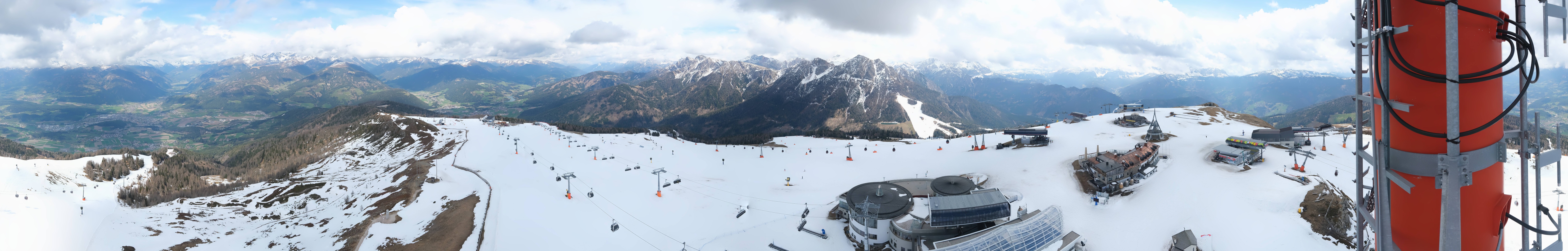 Archiv Foto Webcam Kronplatz Bruneck: Panorama
