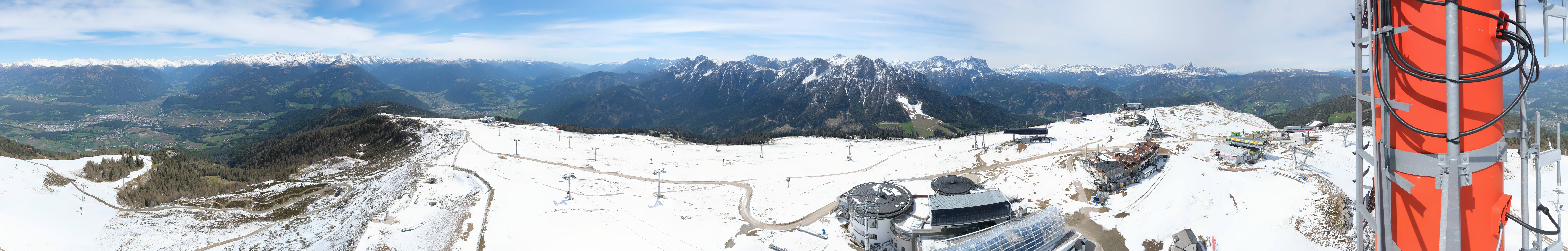 Archiv Foto Webcam Kronplatz Bruneck: Panorama
