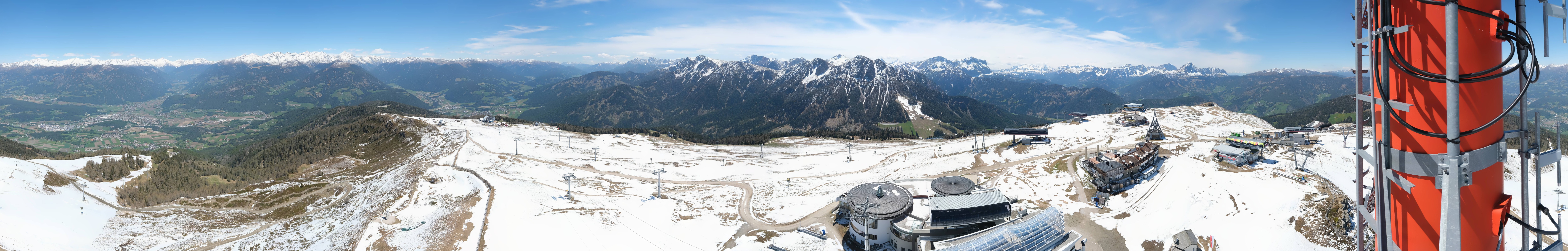 Archiv Foto Webcam Kronplatz Bruneck: Panorama