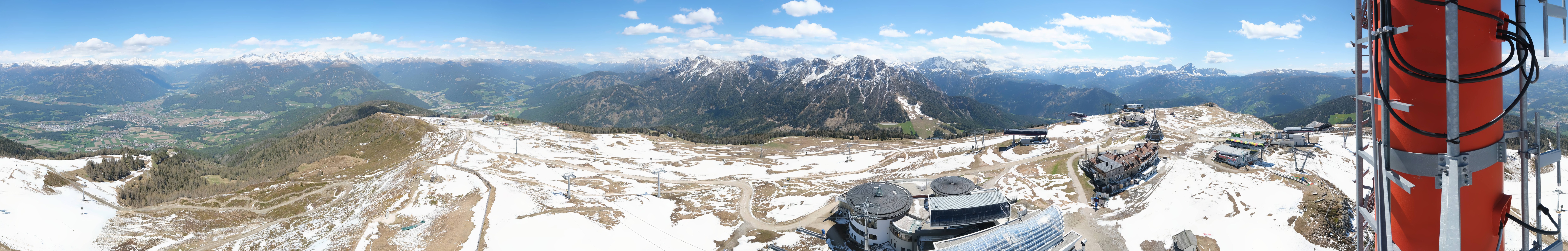 Archiv Foto Webcam Kronplatz Bruneck: Panorama