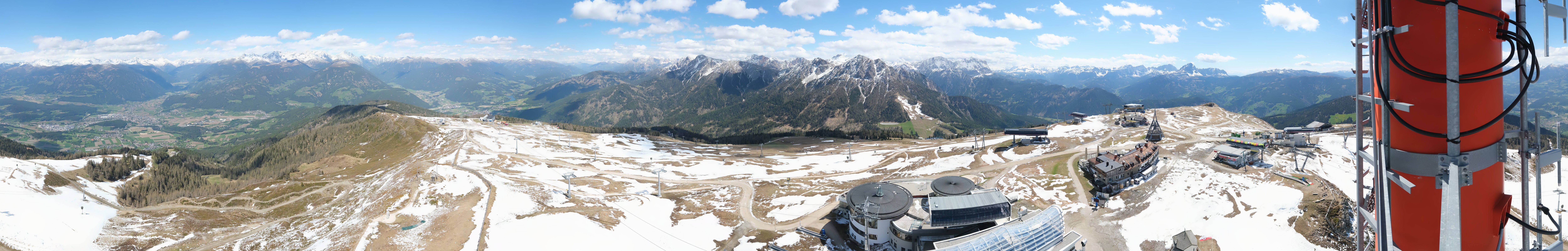 Archiv Foto Webcam Kronplatz Bruneck: Panorama