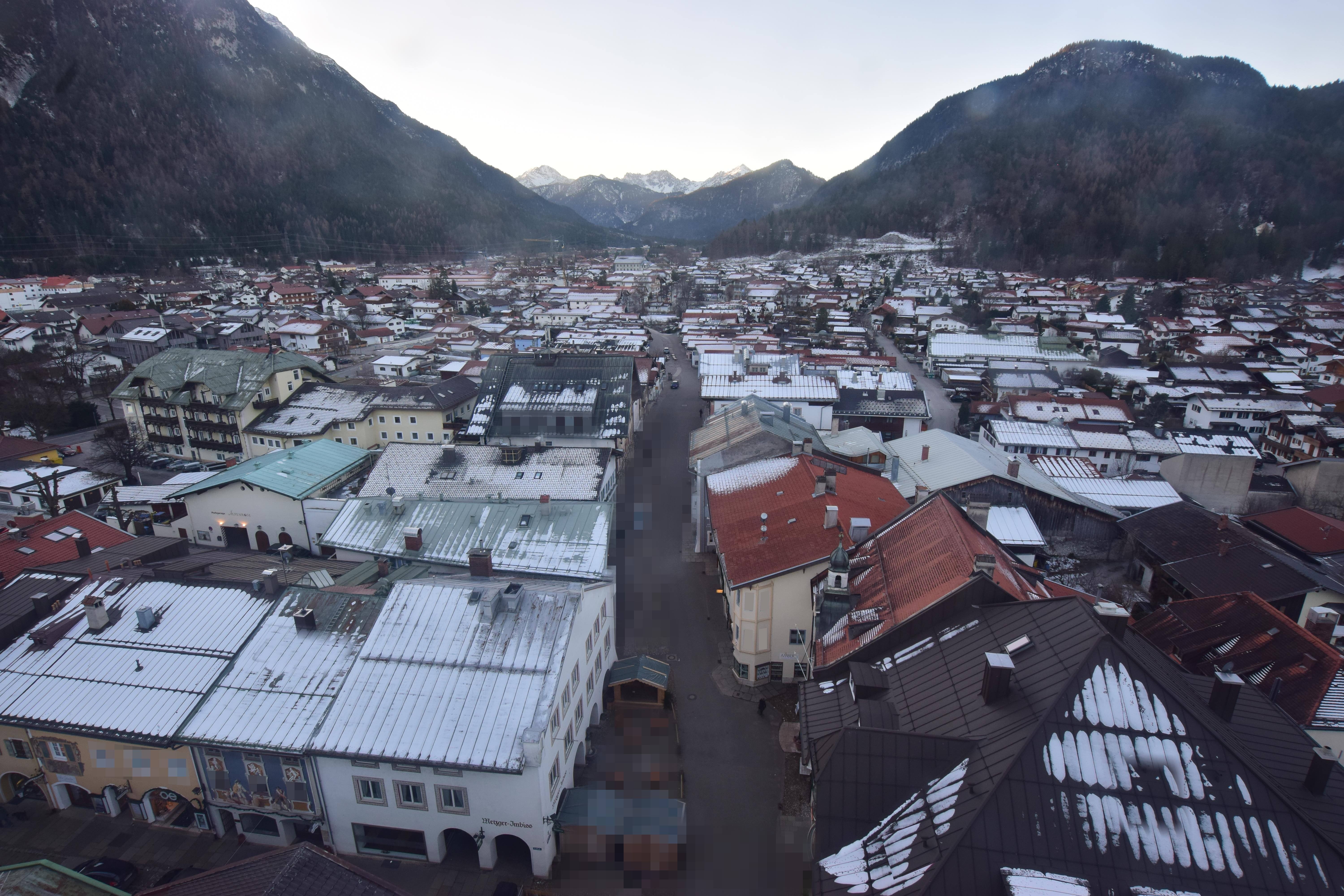 Archiv Foto Webcam Karwendel Mittenwald - Kirche