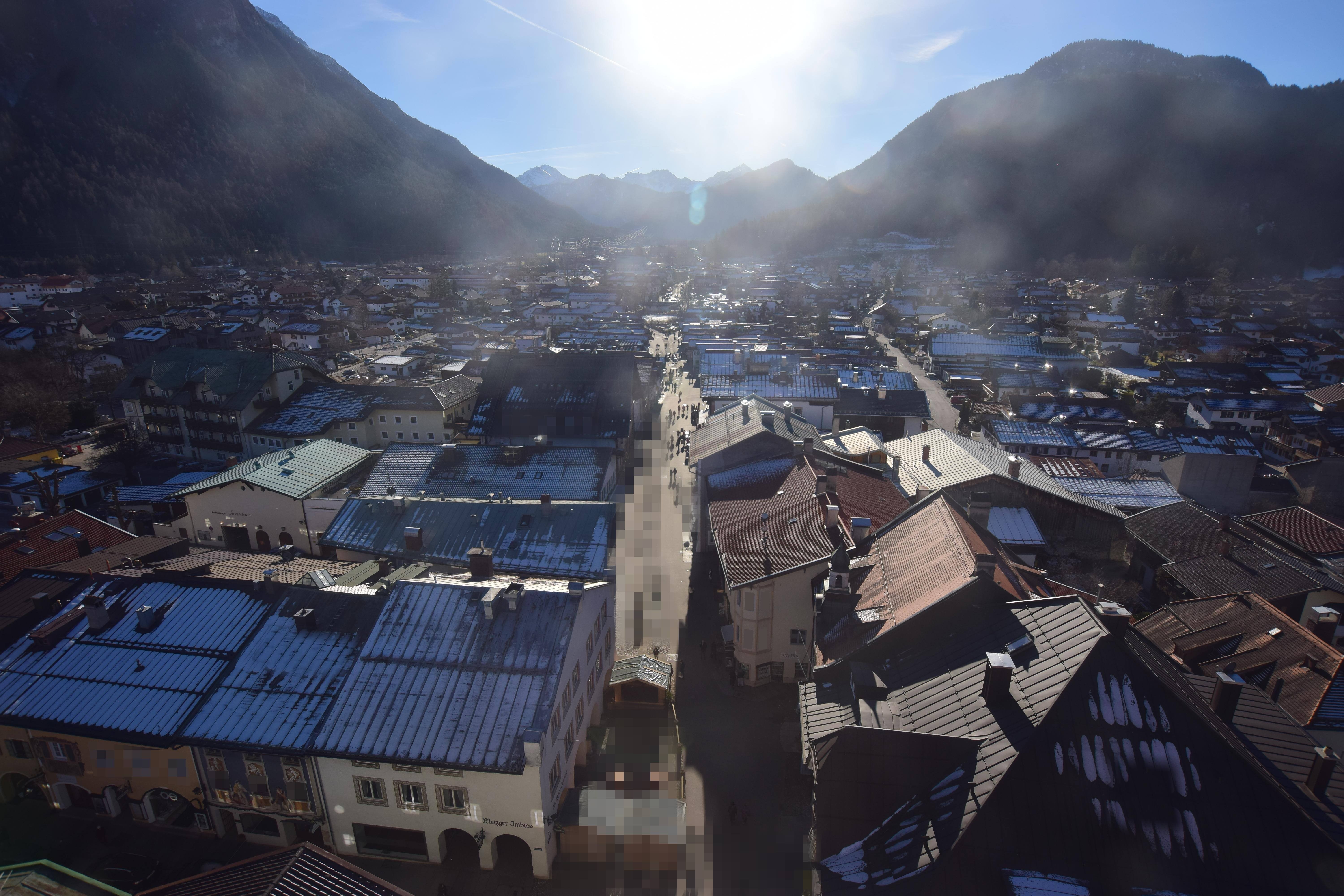Archiv Foto Webcam Karwendel Mittenwald - Kirche