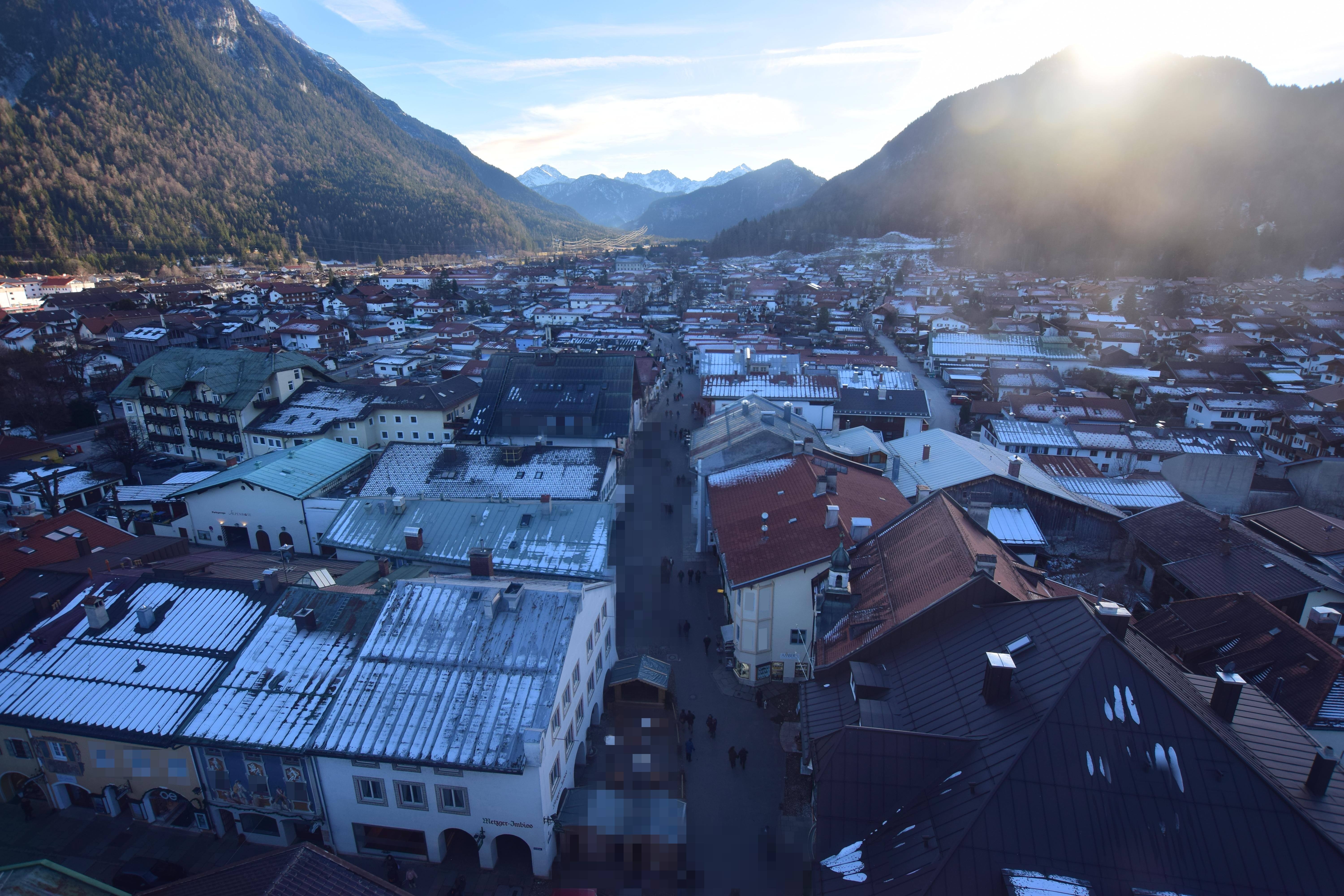Archiv Foto Webcam Karwendel Mittenwald - Kirche