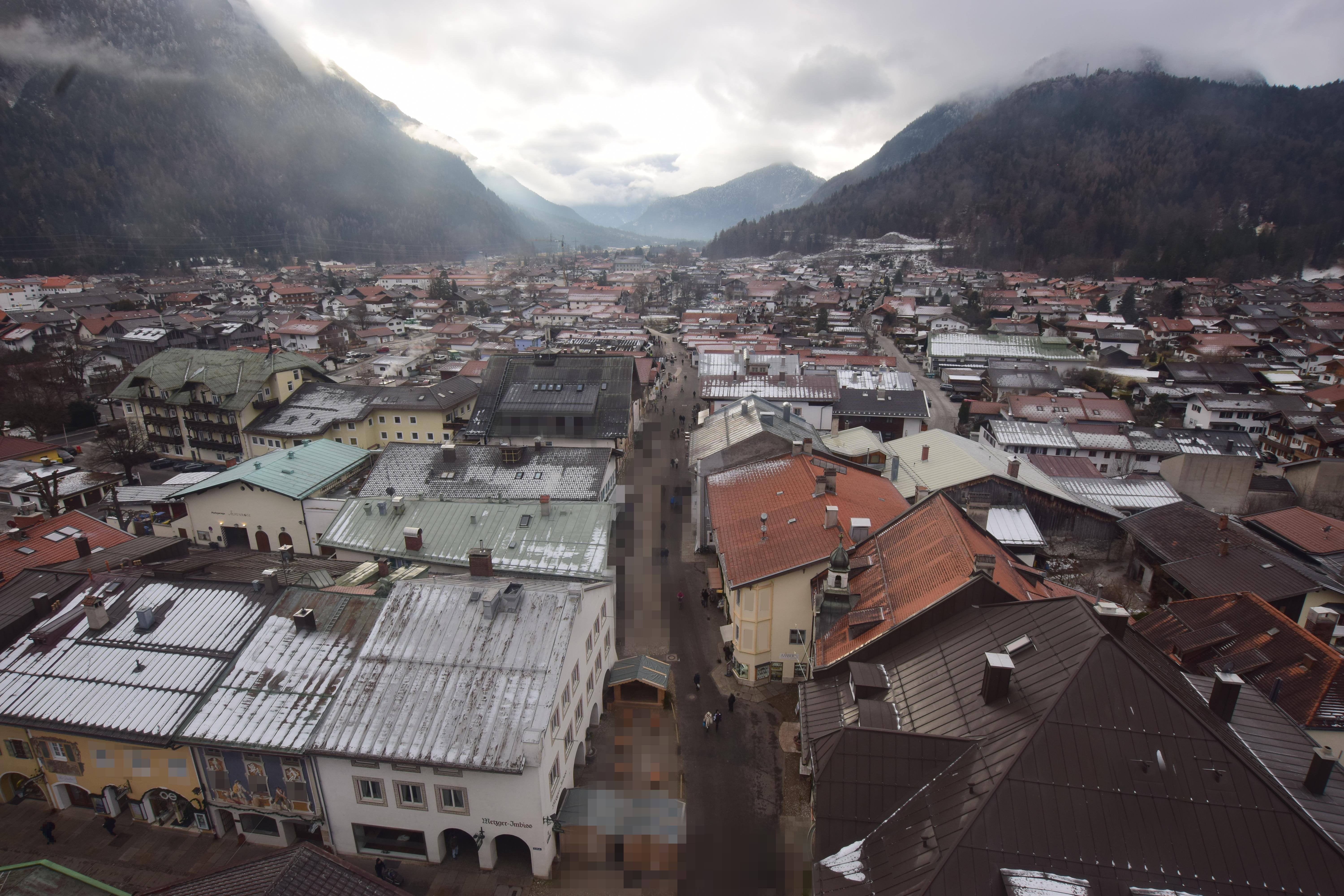 Archiv Foto Webcam Karwendel Mittenwald - Kirche
