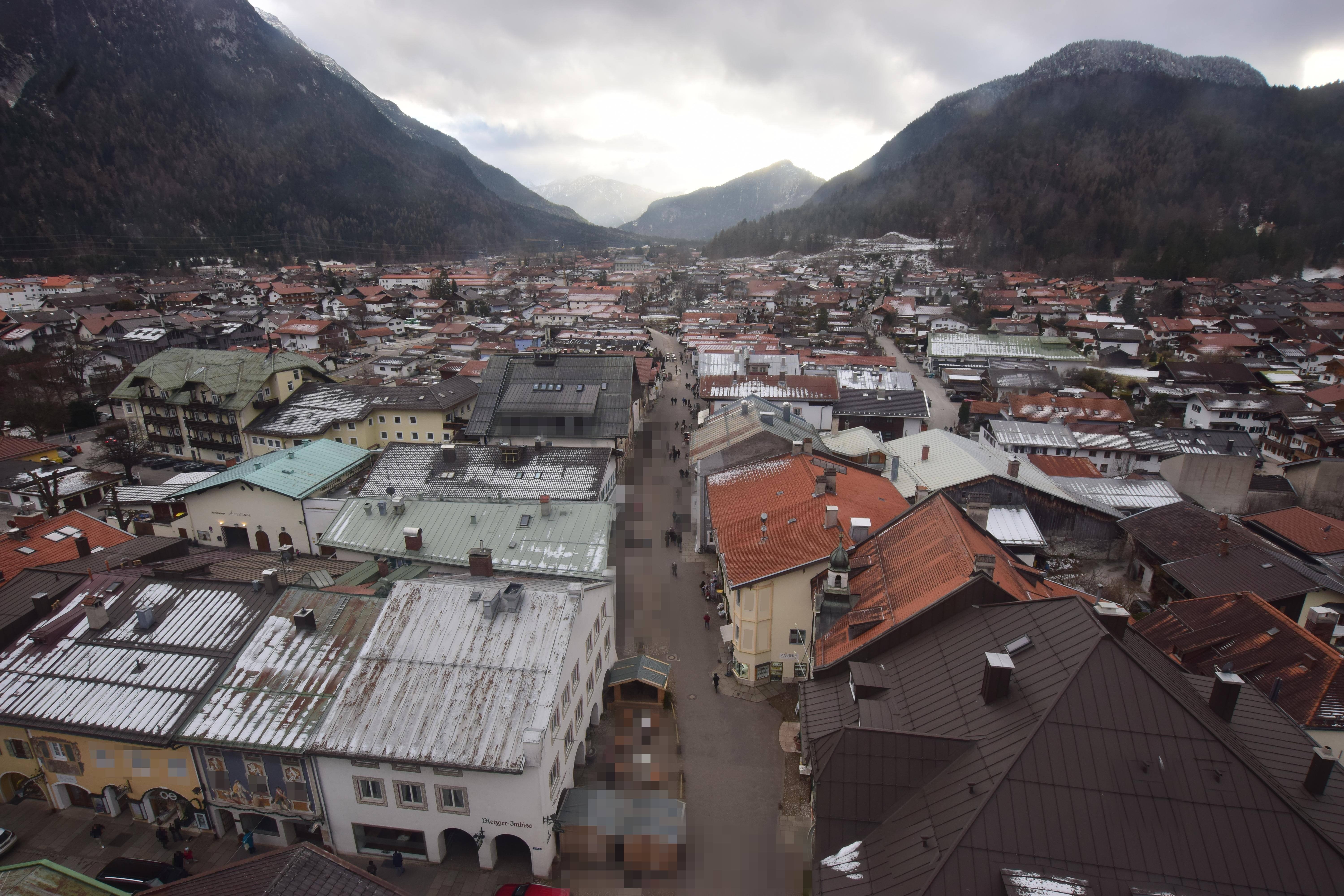Archiv Foto Webcam Karwendel Mittenwald - Kirche