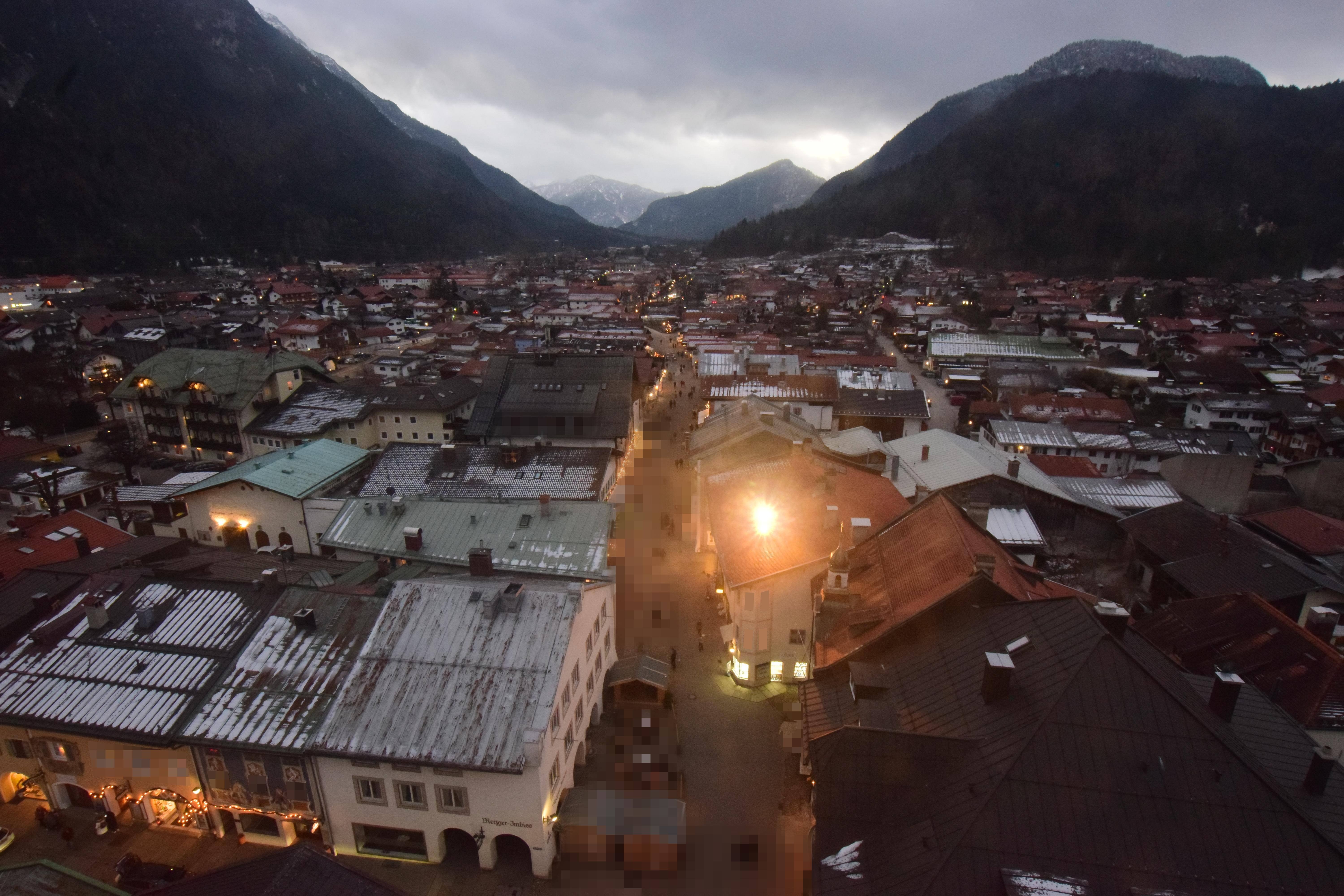 Archiv Foto Webcam Karwendel Mittenwald - Kirche