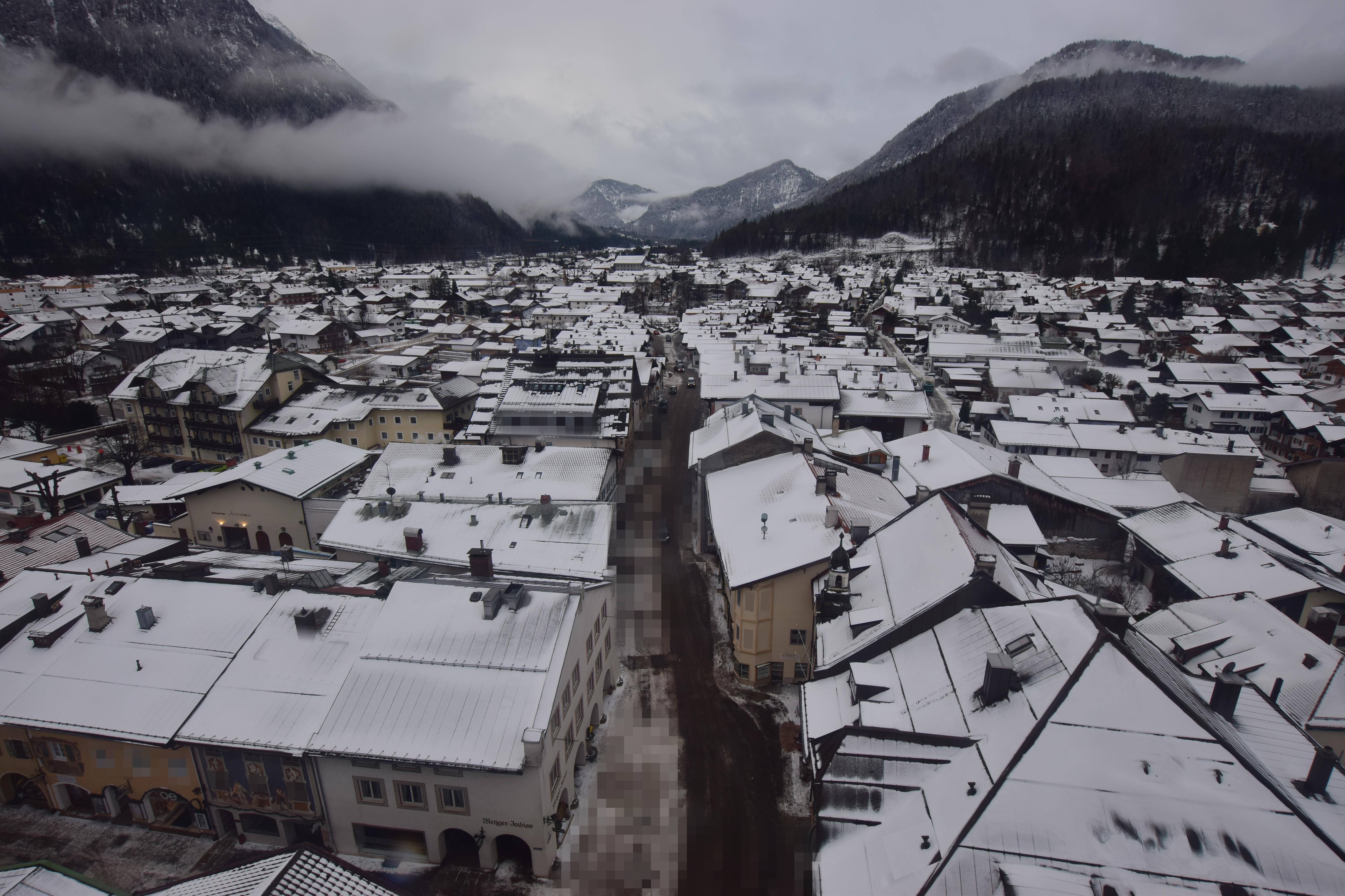 Archiv Foto Webcam Karwendel Mittenwald - Kirche