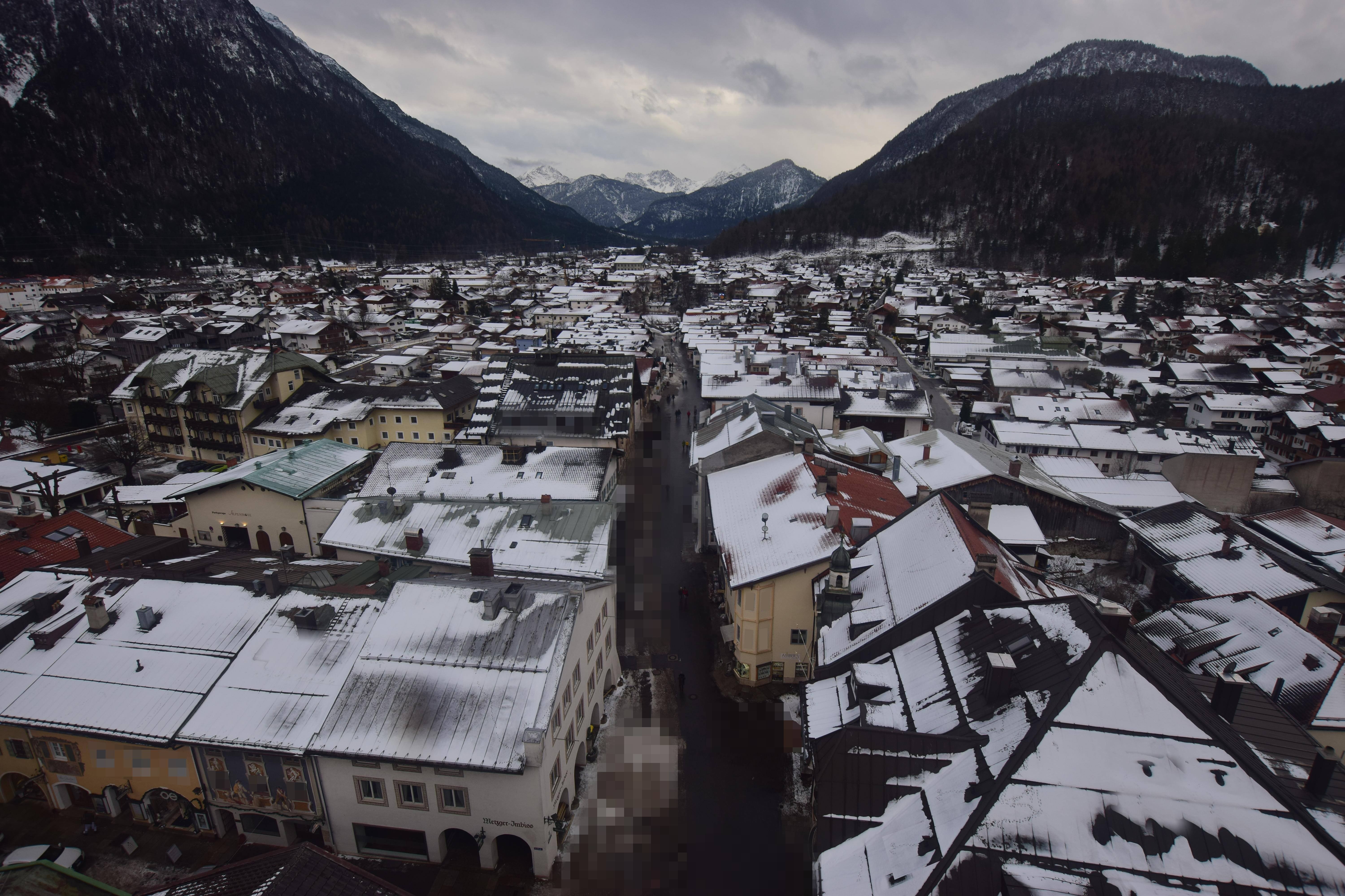 Archiv Foto Webcam Karwendel Mittenwald - Kirche