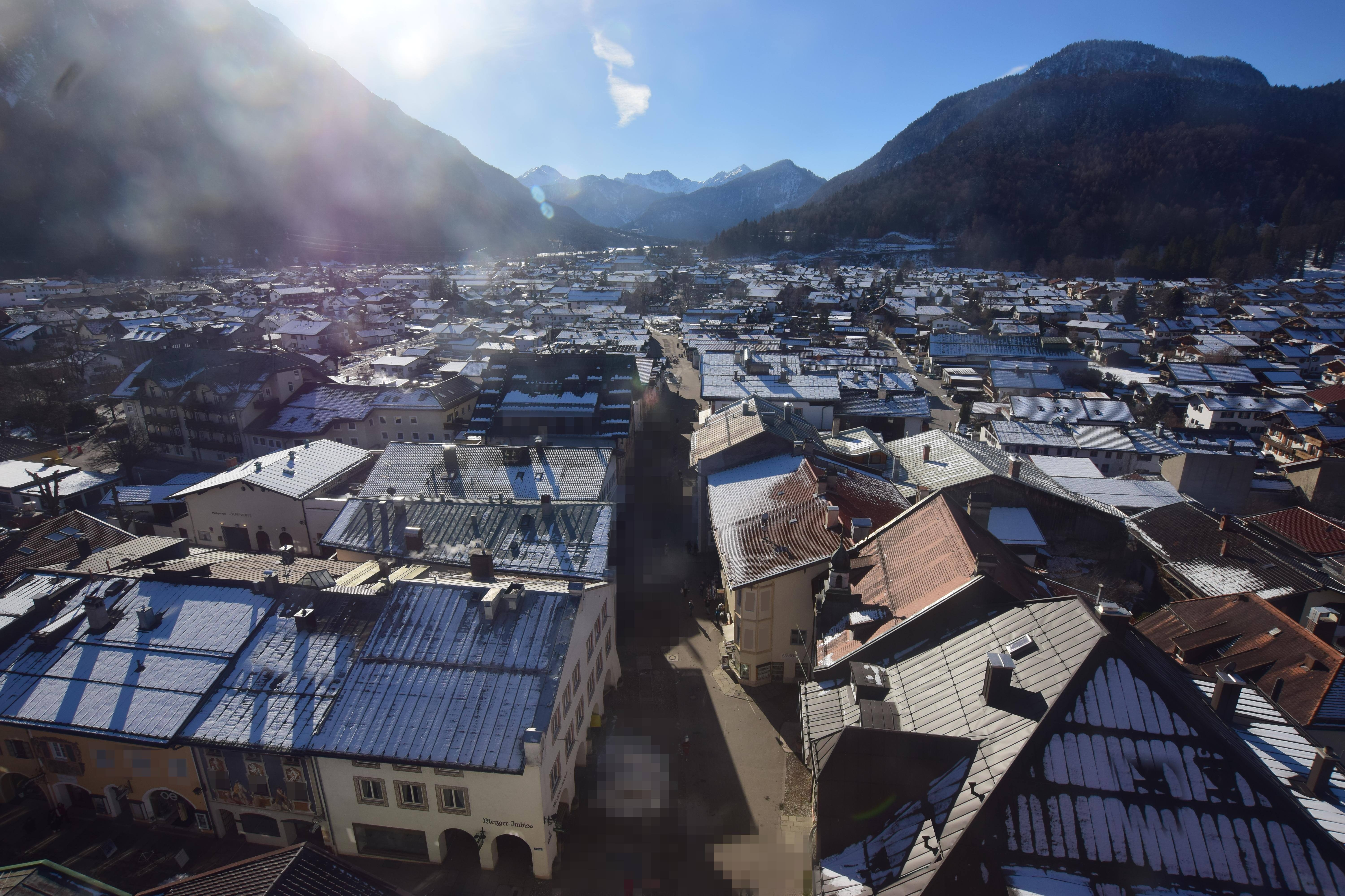 Archiv Foto Webcam Karwendel Mittenwald - Kirche