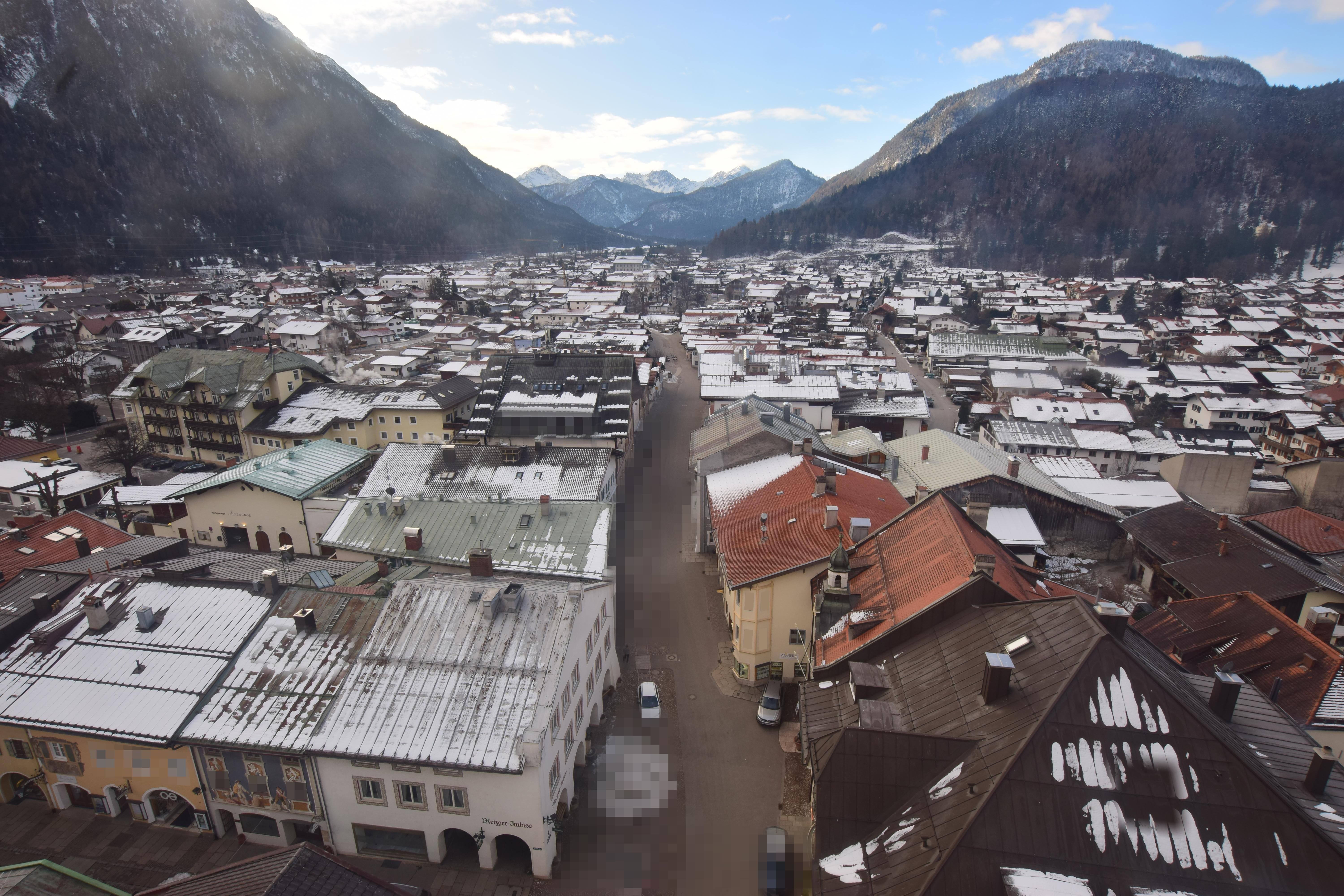 Archiv Foto Webcam Karwendel Mittenwald - Kirche