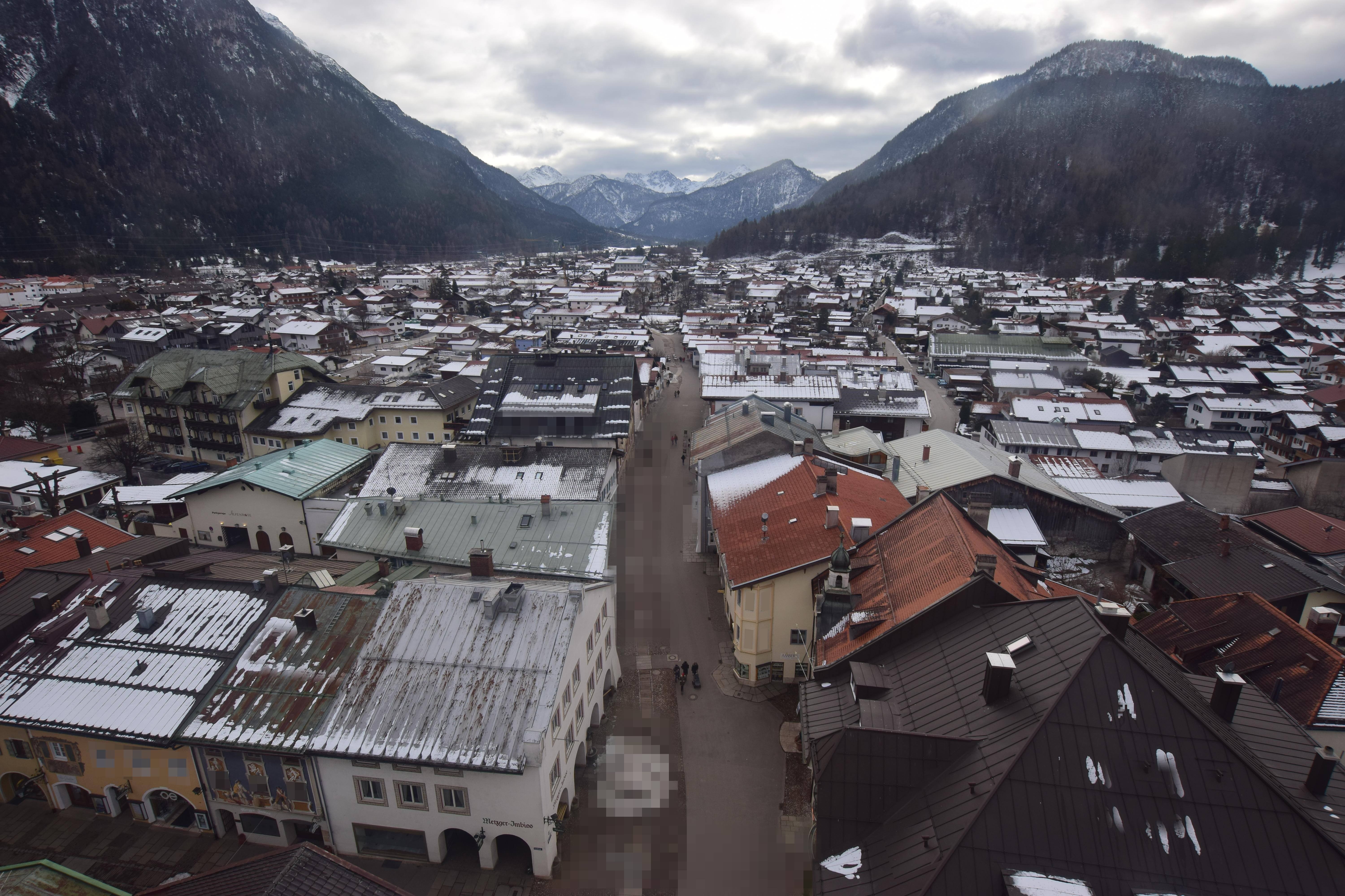Archiv Foto Webcam Karwendel Mittenwald - Kirche
