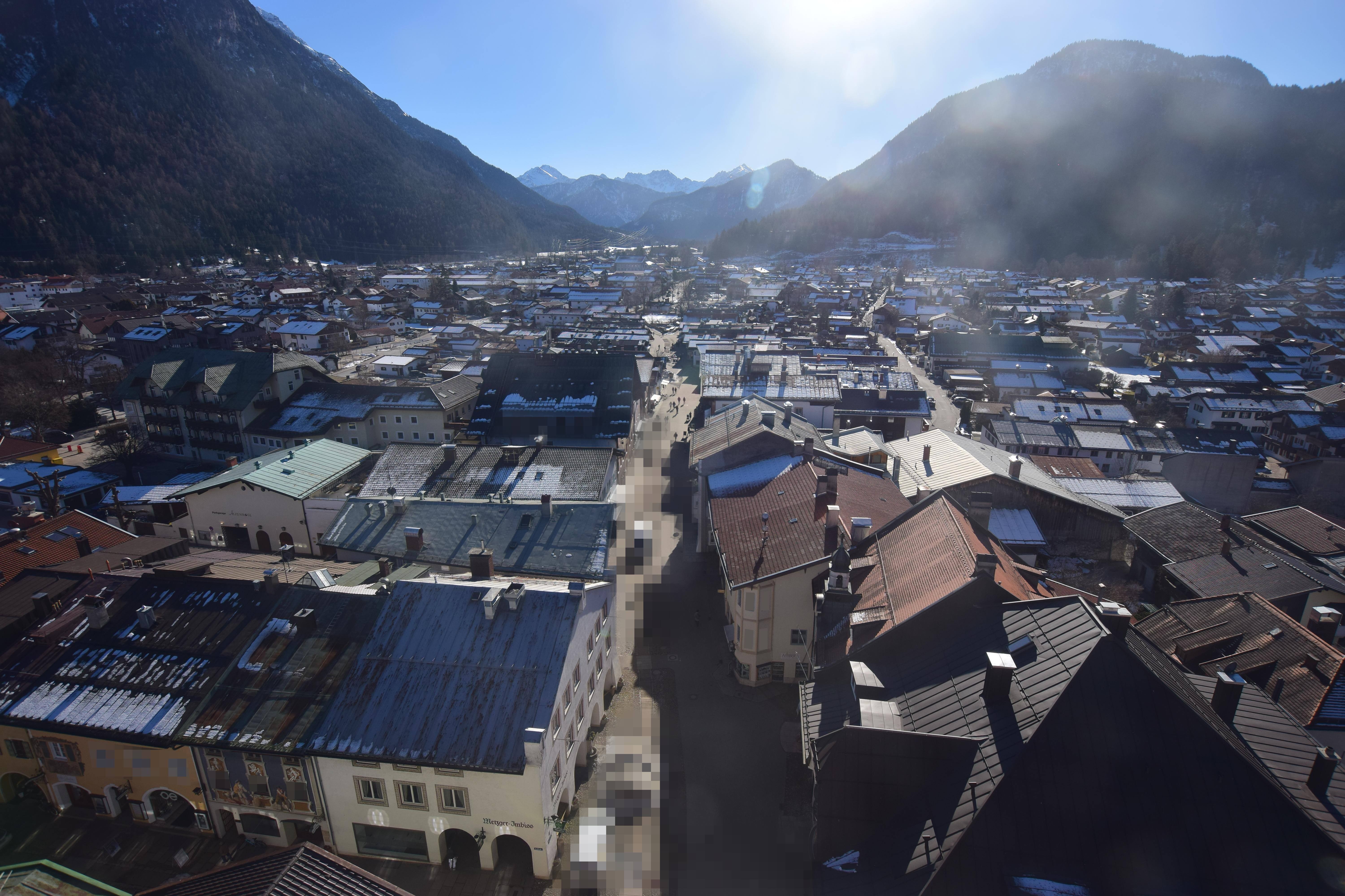 Archiv Foto Webcam Karwendel Mittenwald - Kirche