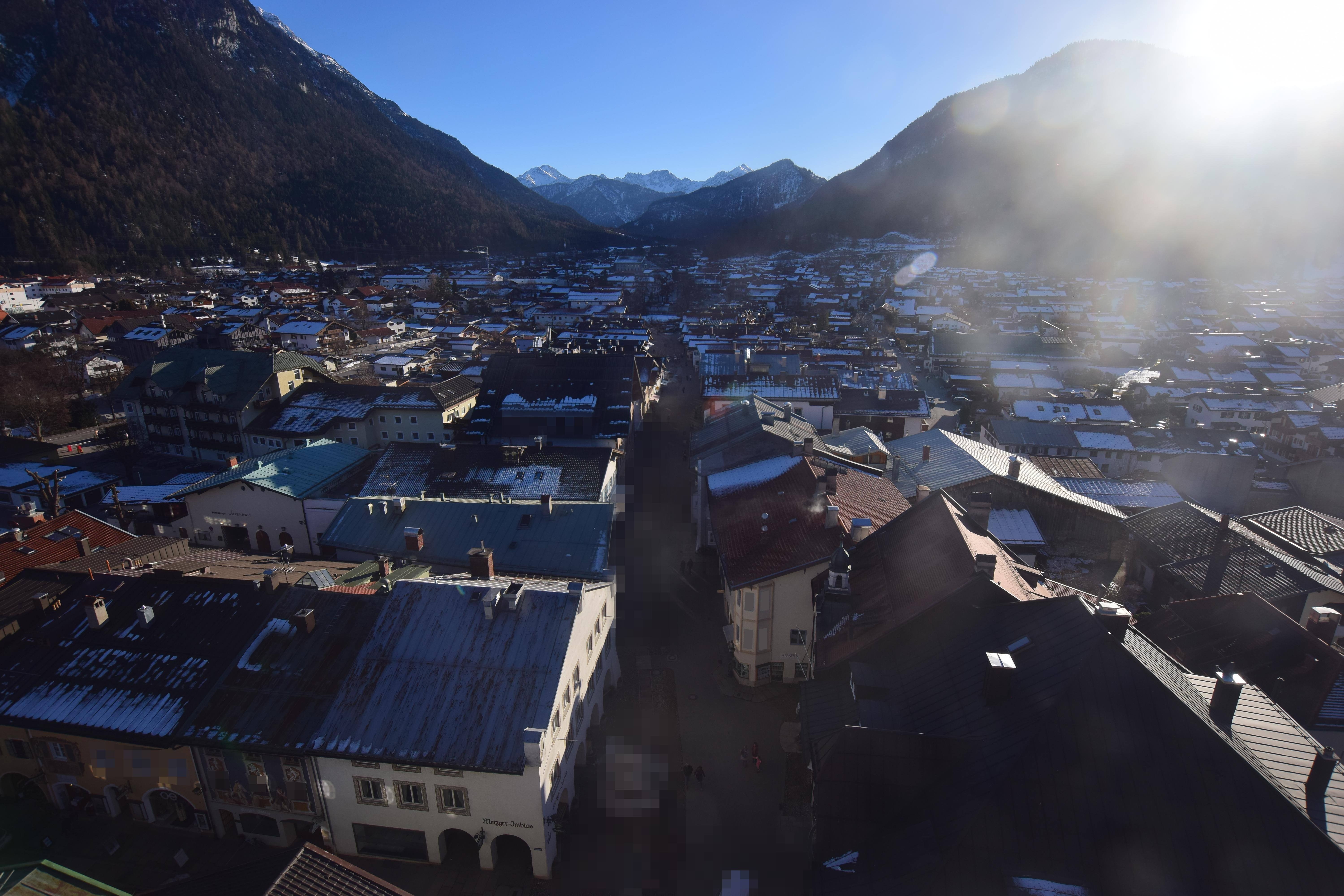 Archiv Foto Webcam Karwendel Mittenwald - Kirche