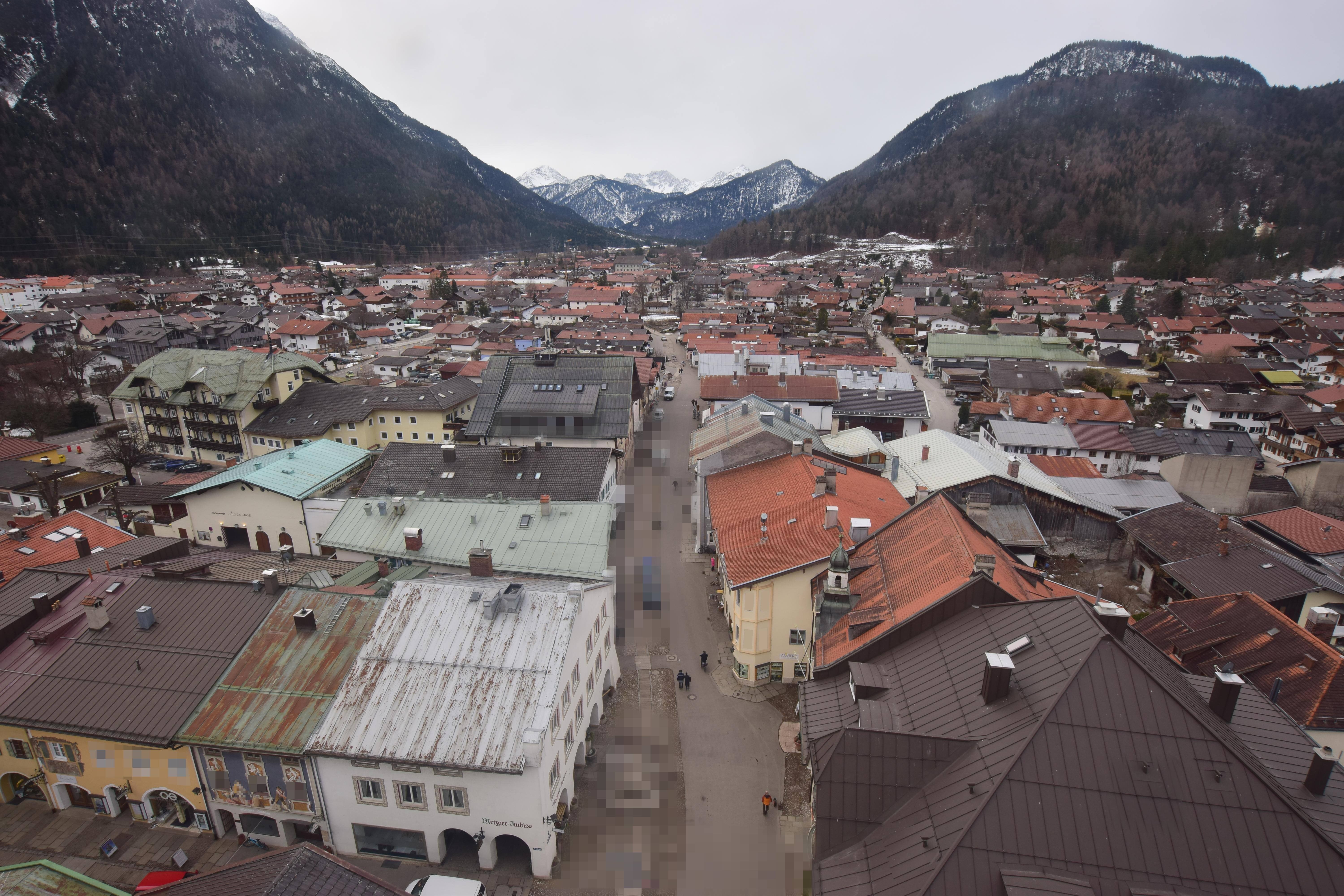 Archiv Foto Webcam Karwendel Mittenwald - Kirche