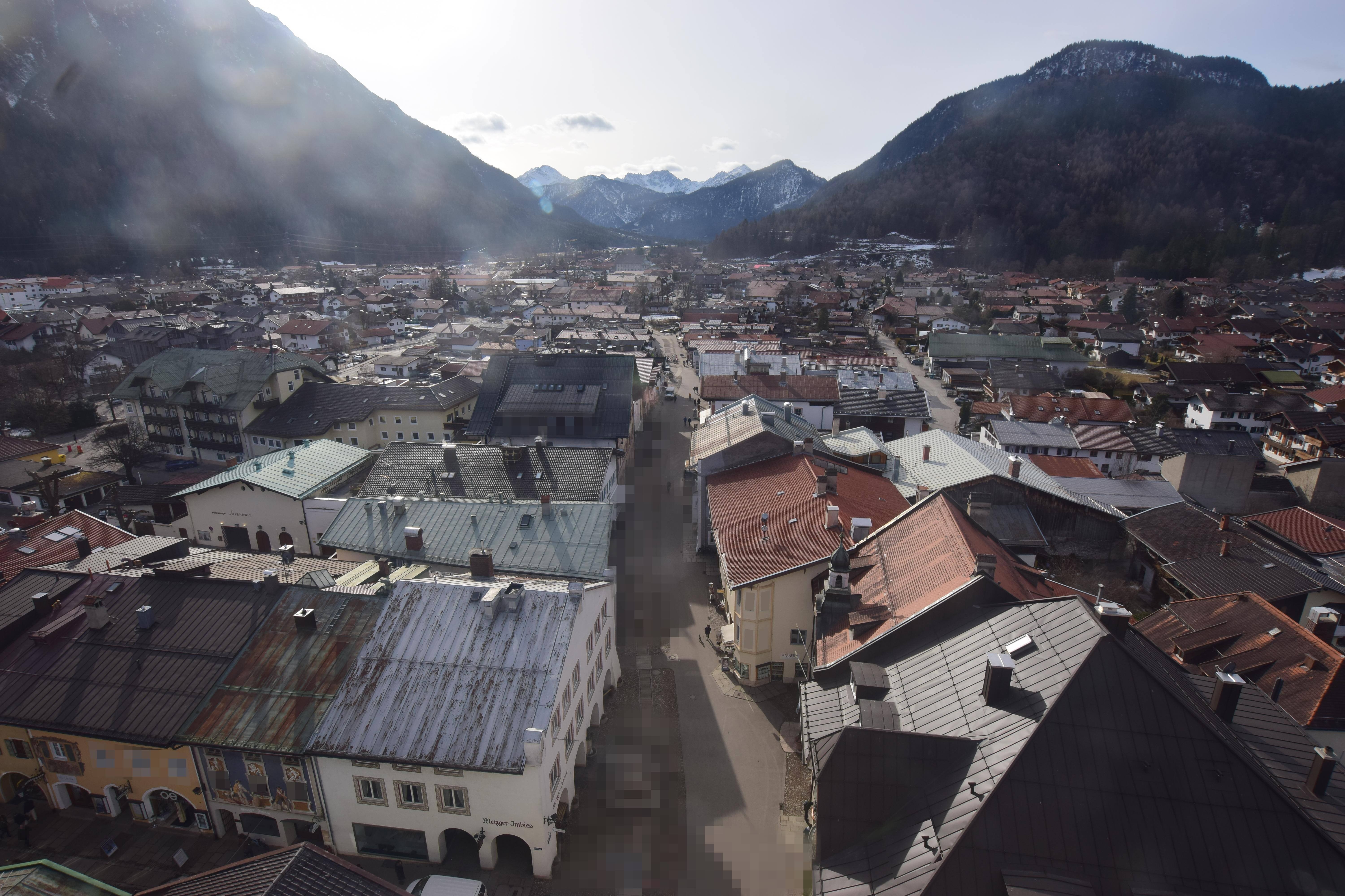 Archiv Foto Webcam Karwendel Mittenwald - Kirche