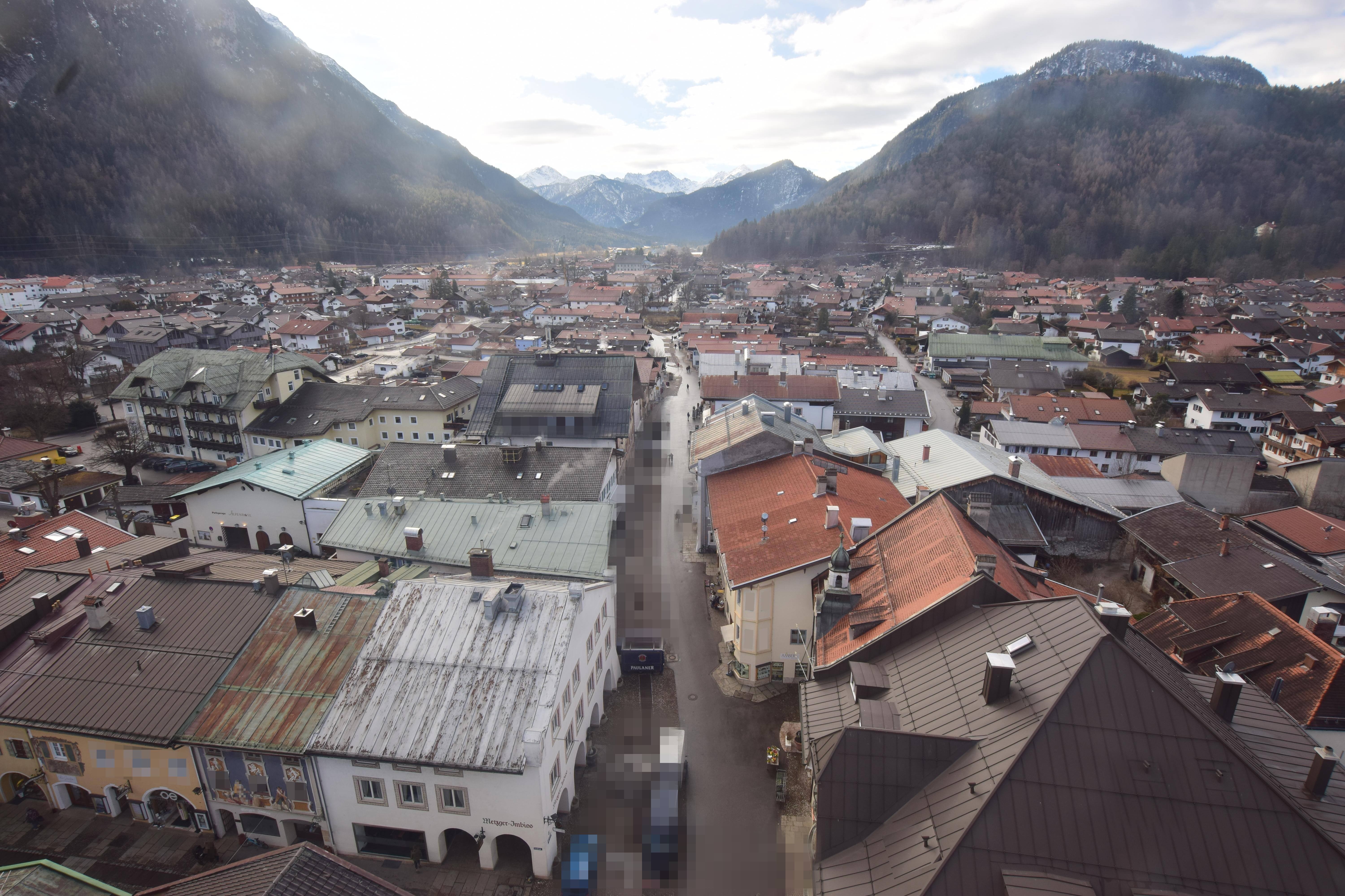 Archiv Foto Webcam Karwendel Mittenwald - Kirche