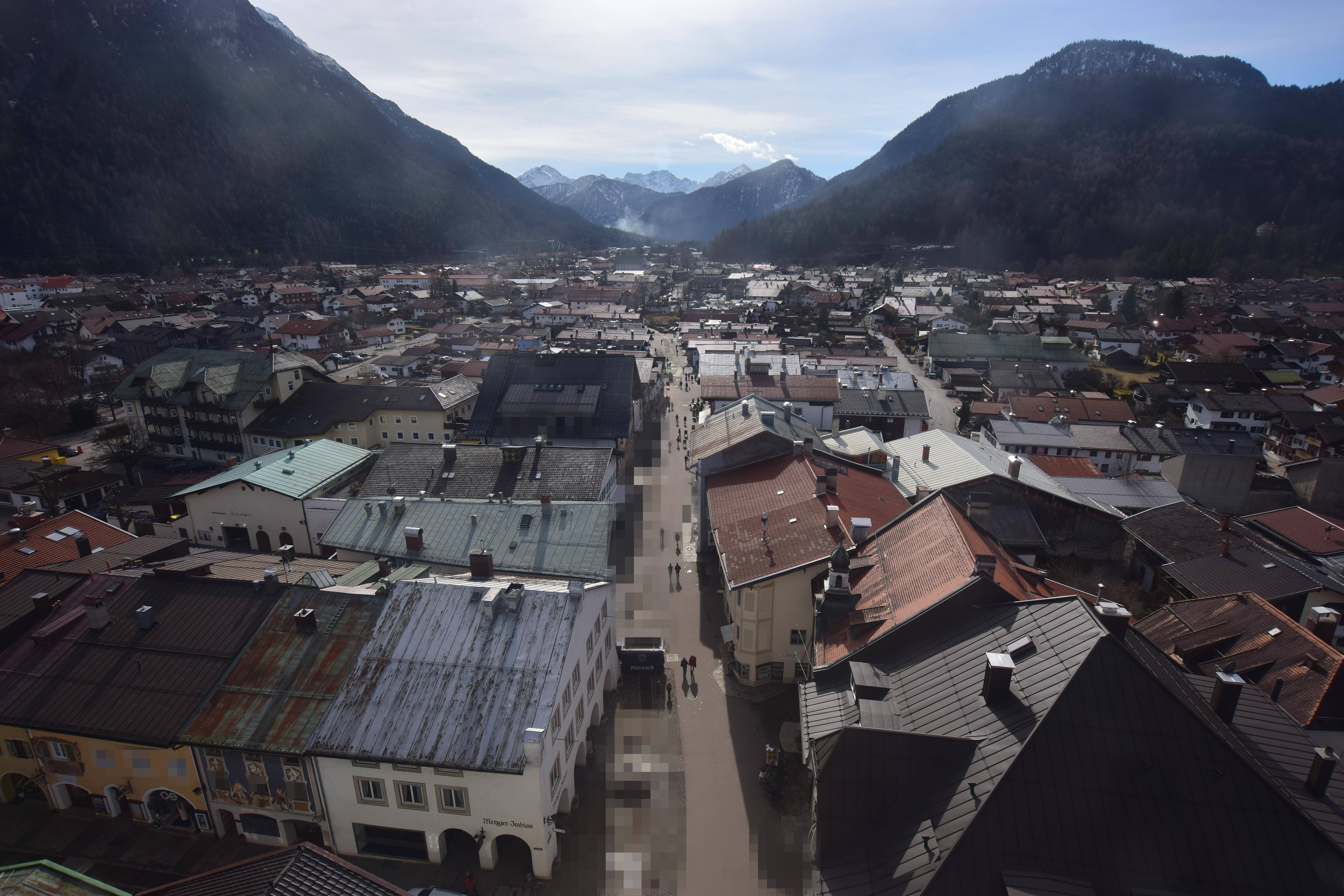 Archiv Foto Webcam Karwendel Mittenwald - Kirche