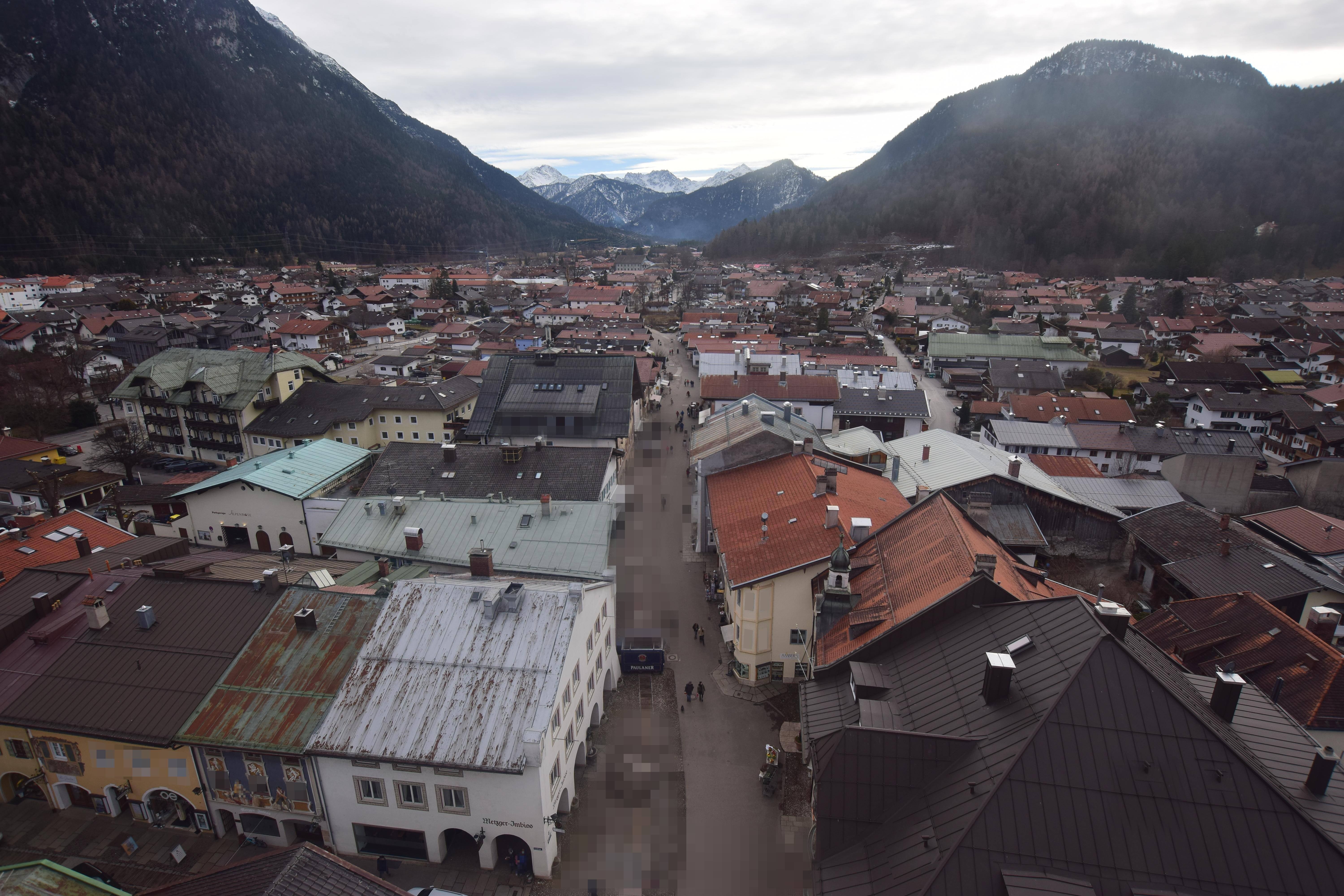 Archiv Foto Webcam Karwendel Mittenwald - Kirche