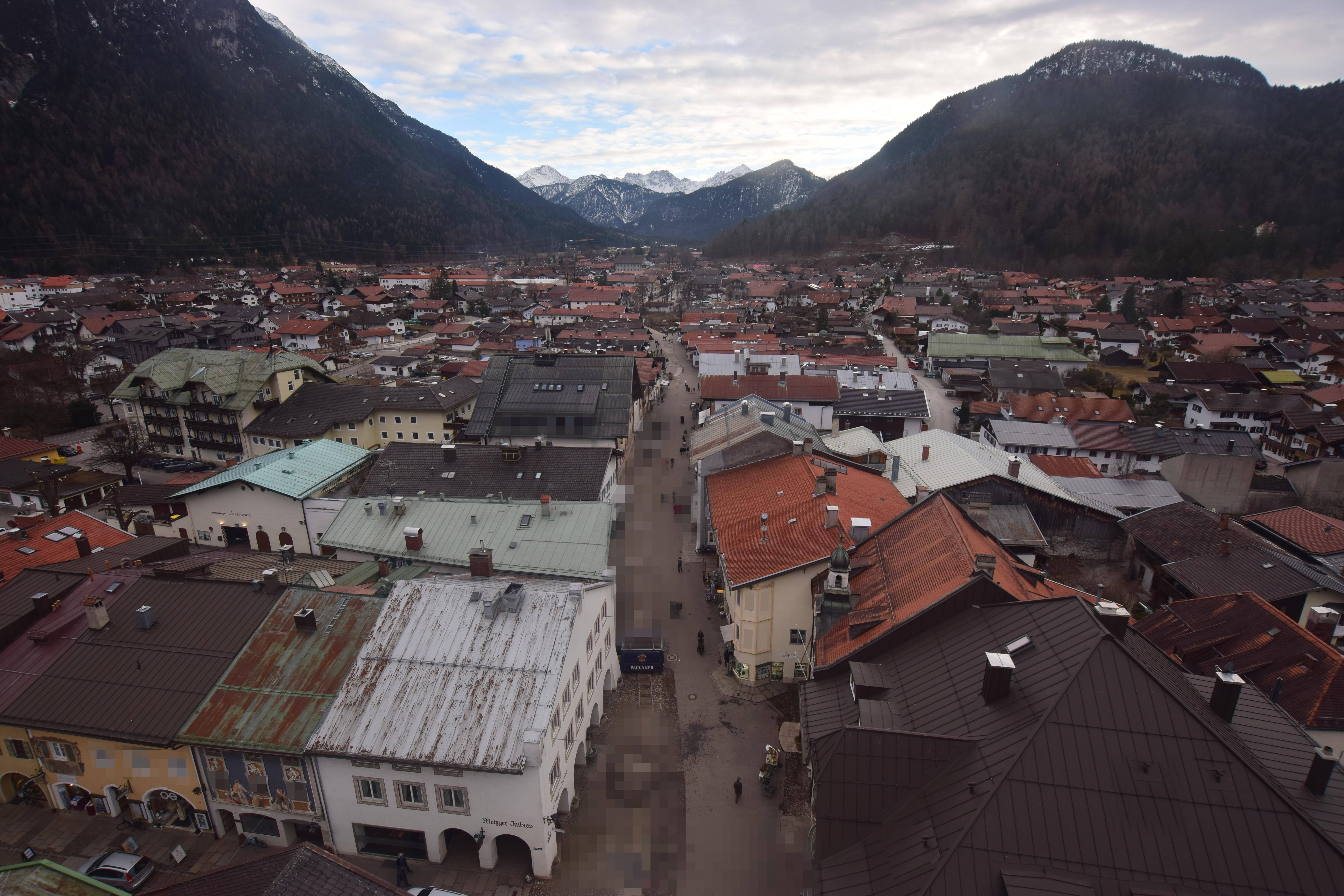 Archiv Foto Webcam Karwendel Mittenwald - Kirche