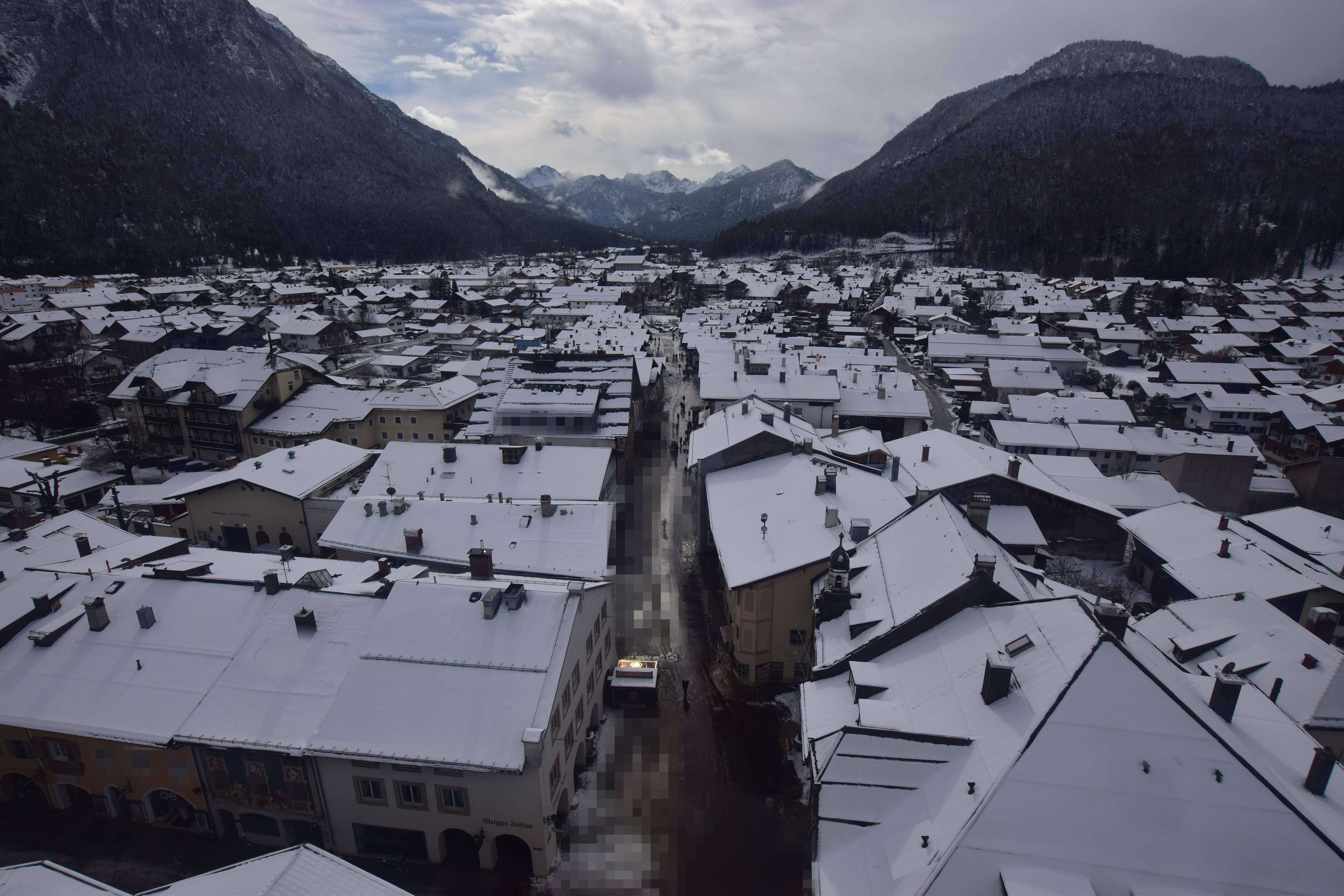 Archiv Foto Webcam Karwendel Mittenwald - Kirche