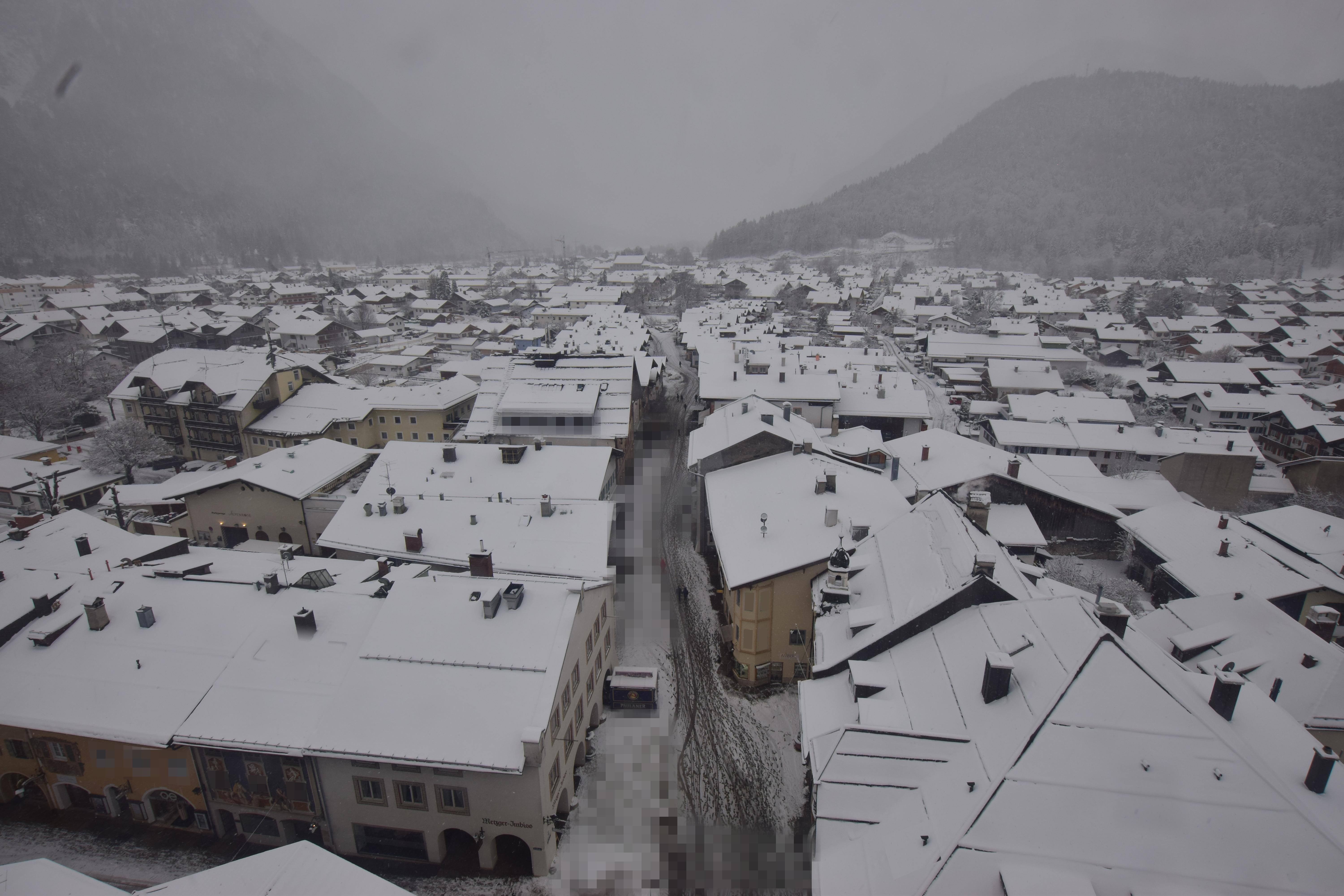 Archiv Foto Webcam Karwendel Mittenwald - Kirche