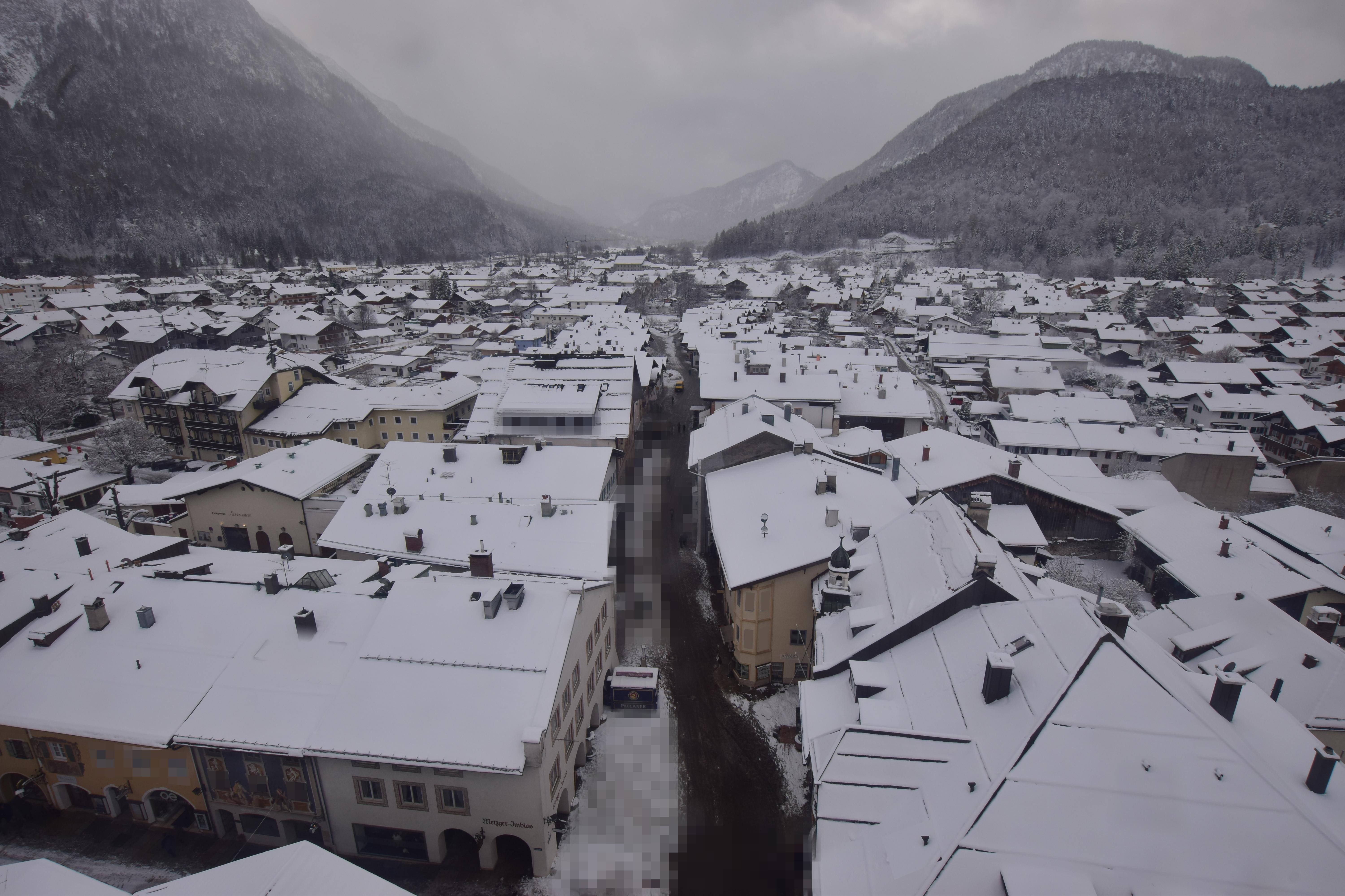 Archiv Foto Webcam Karwendel Mittenwald - Kirche