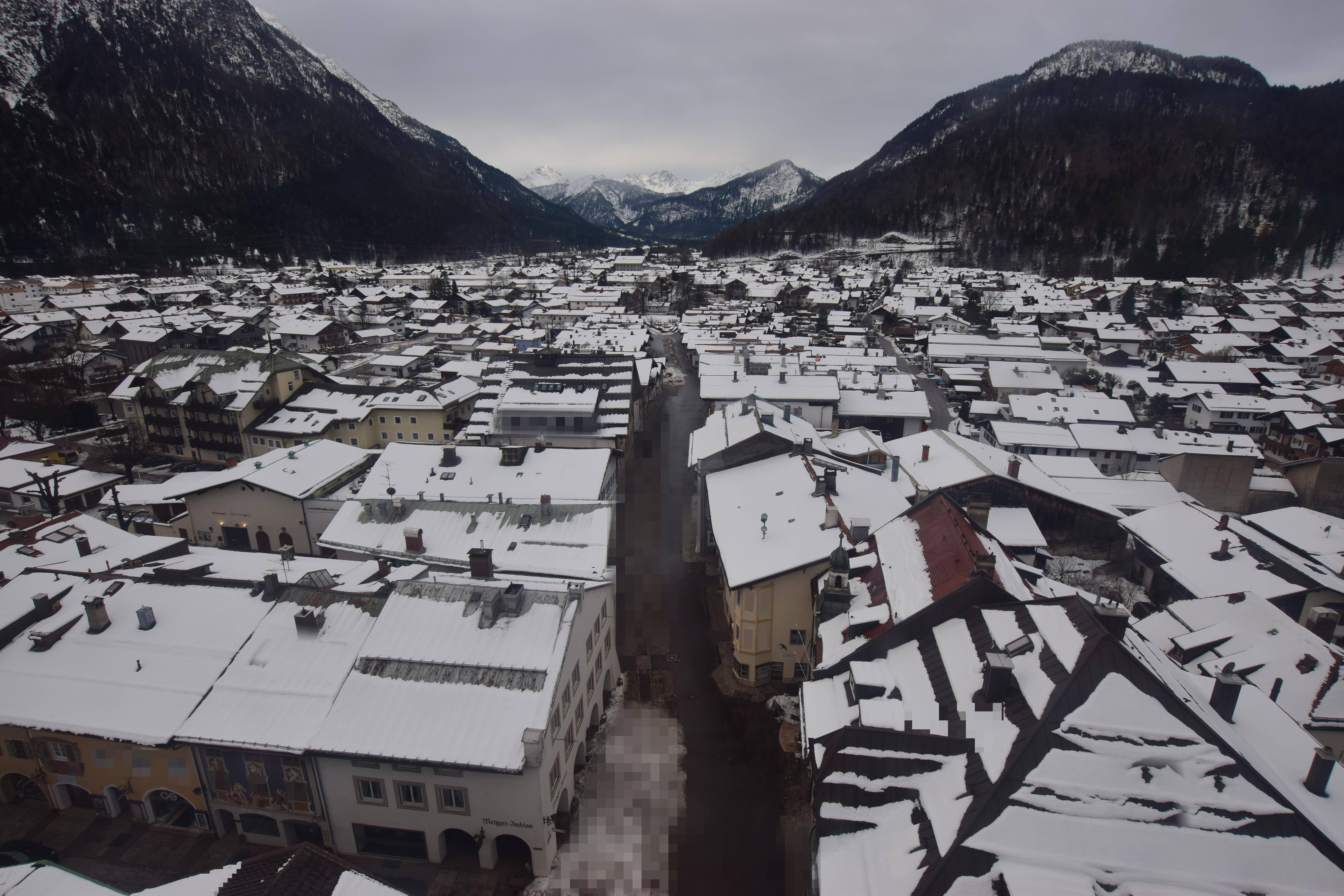 Archiv Foto Webcam Karwendel Mittenwald - Kirche
