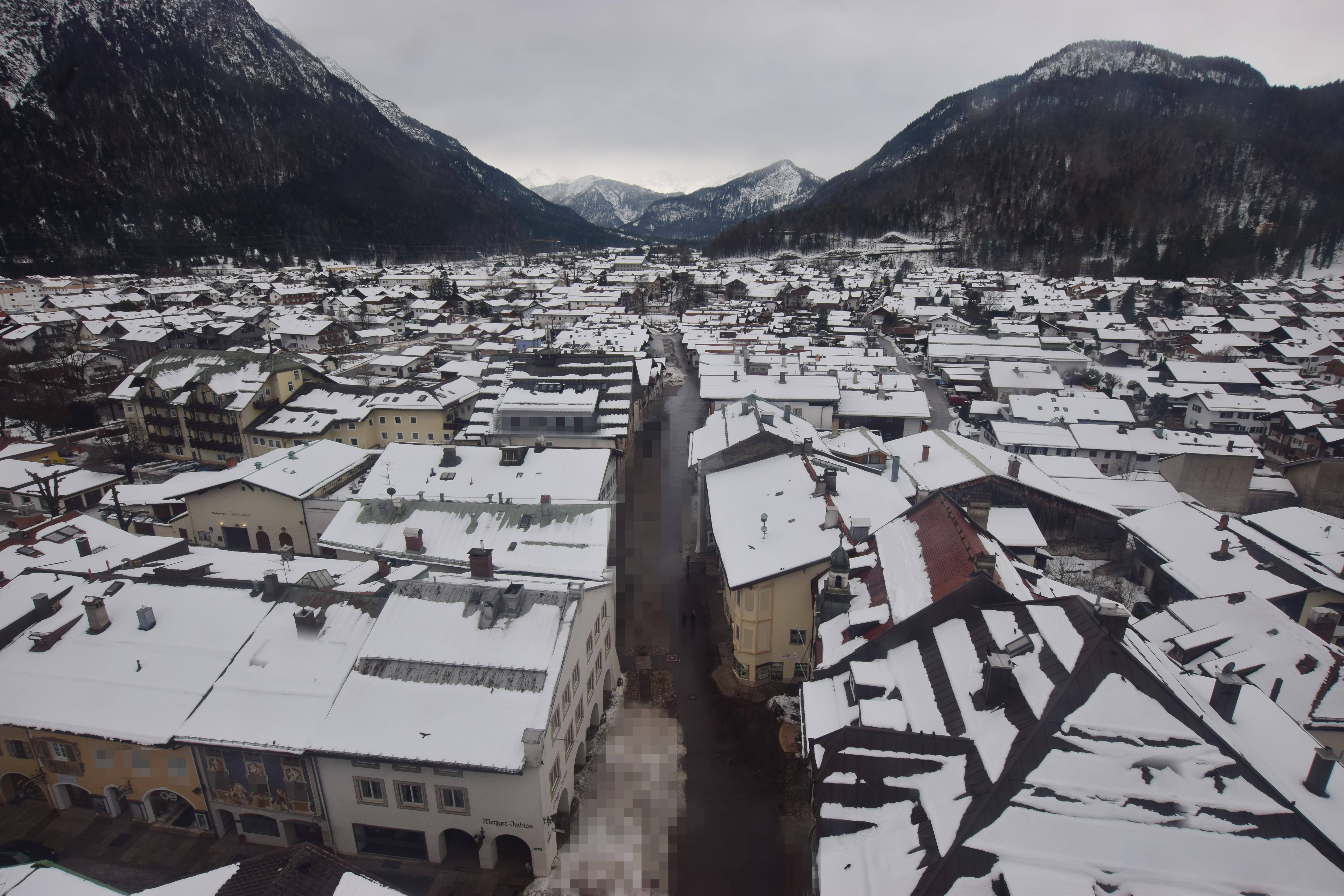 Archiv Foto Webcam Karwendel Mittenwald - Kirche