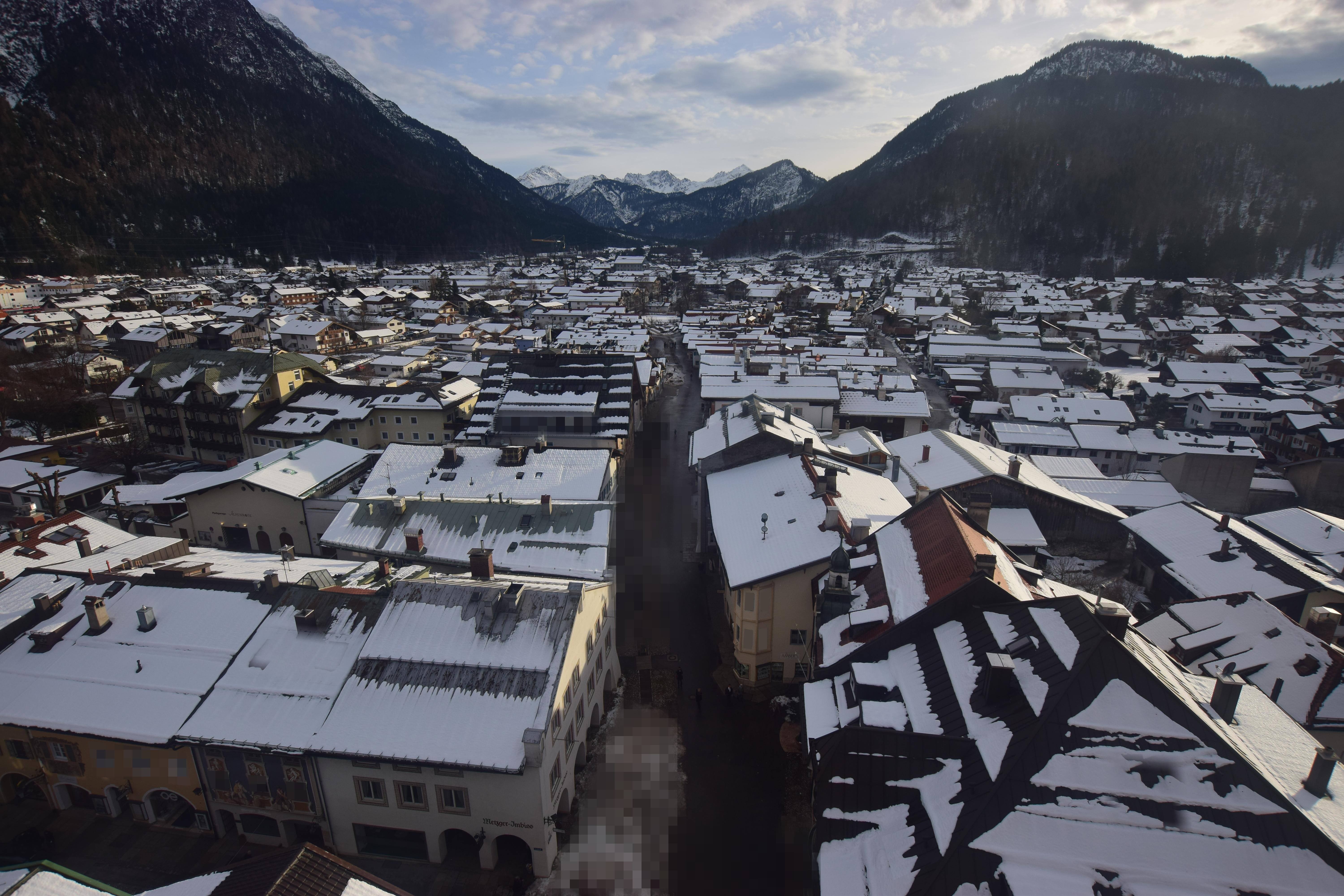 Archiv Foto Webcam Karwendel Mittenwald - Kirche
