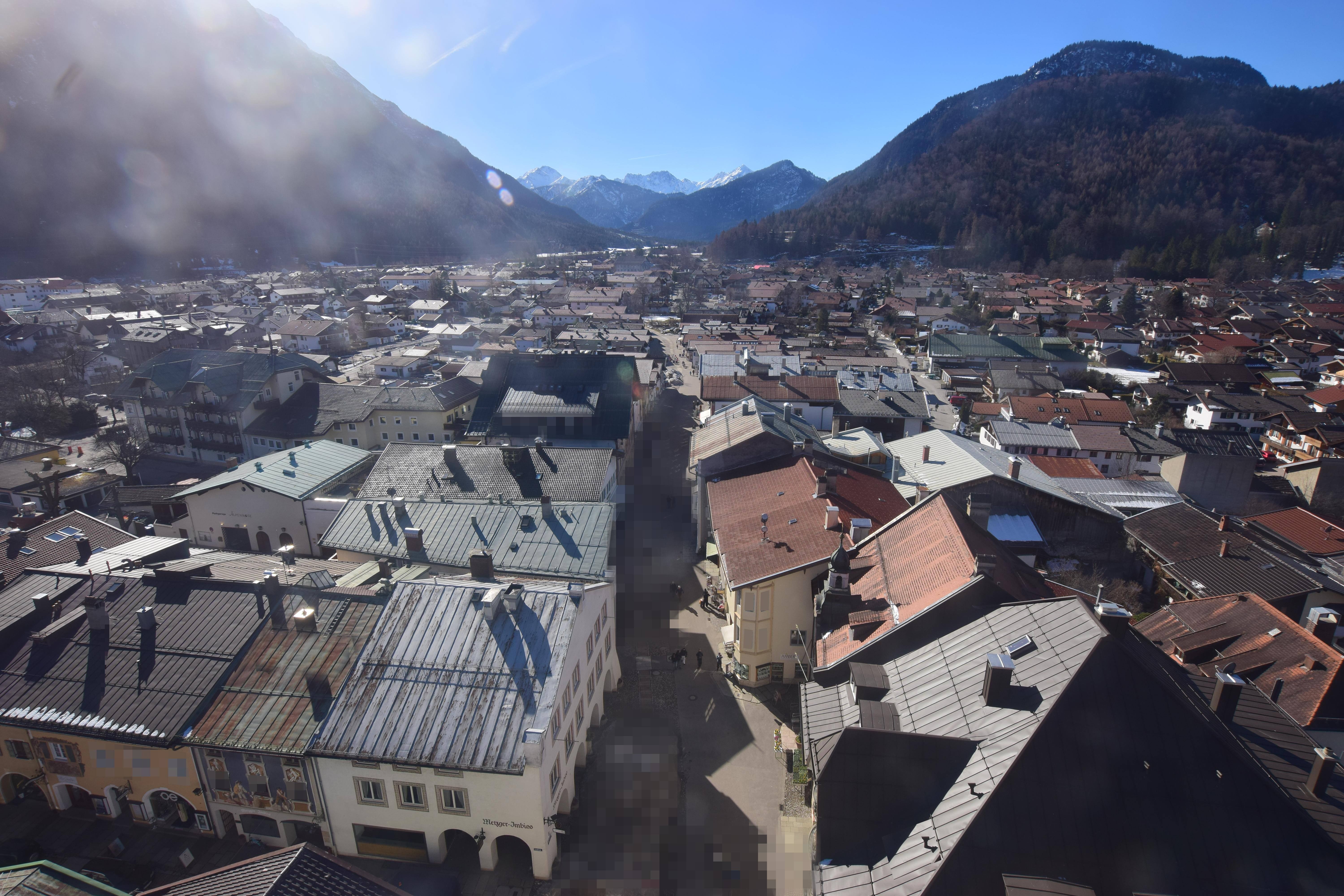 Archiv Foto Webcam Karwendel Mittenwald - Kirche