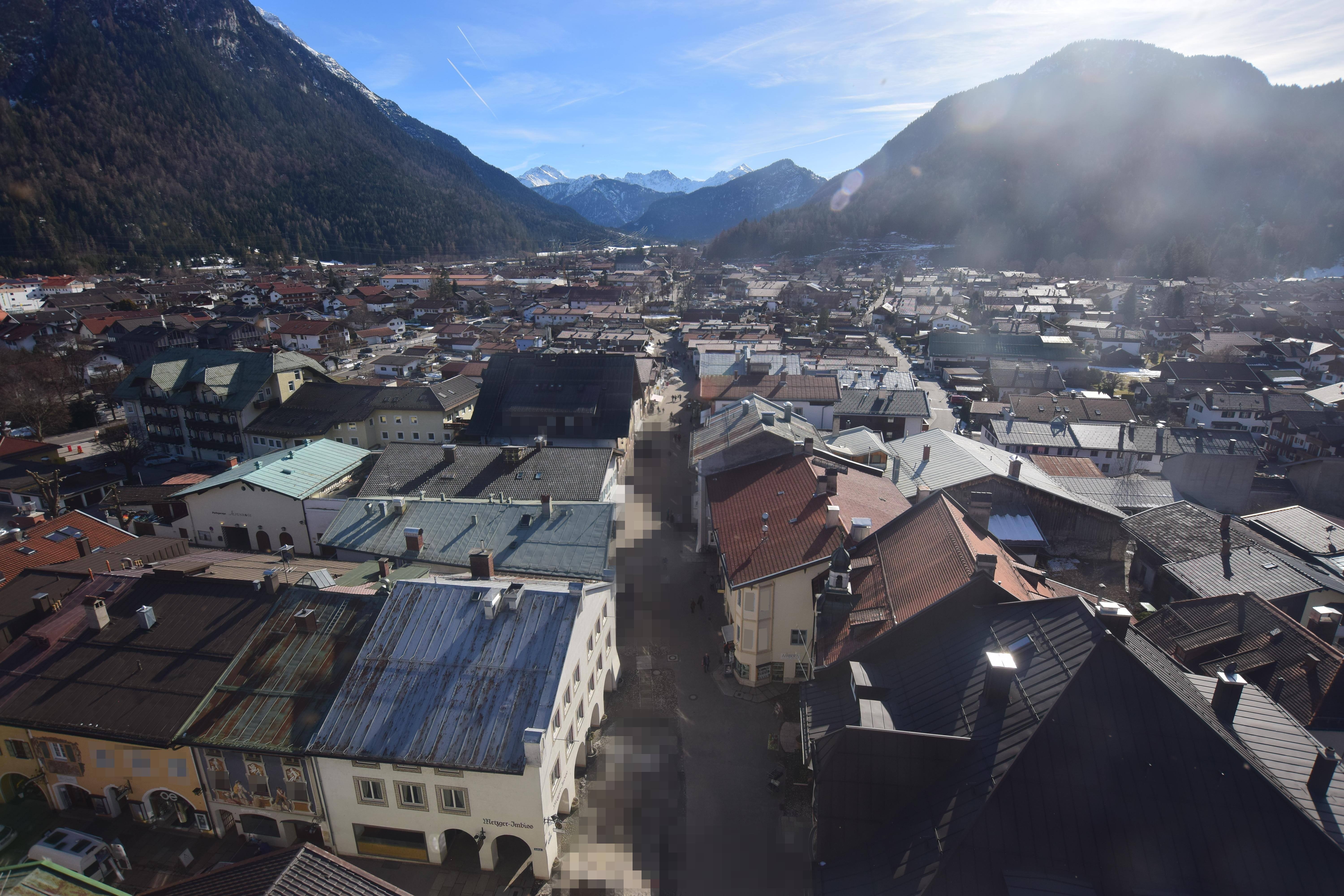 Archiv Foto Webcam Karwendel Mittenwald - Kirche