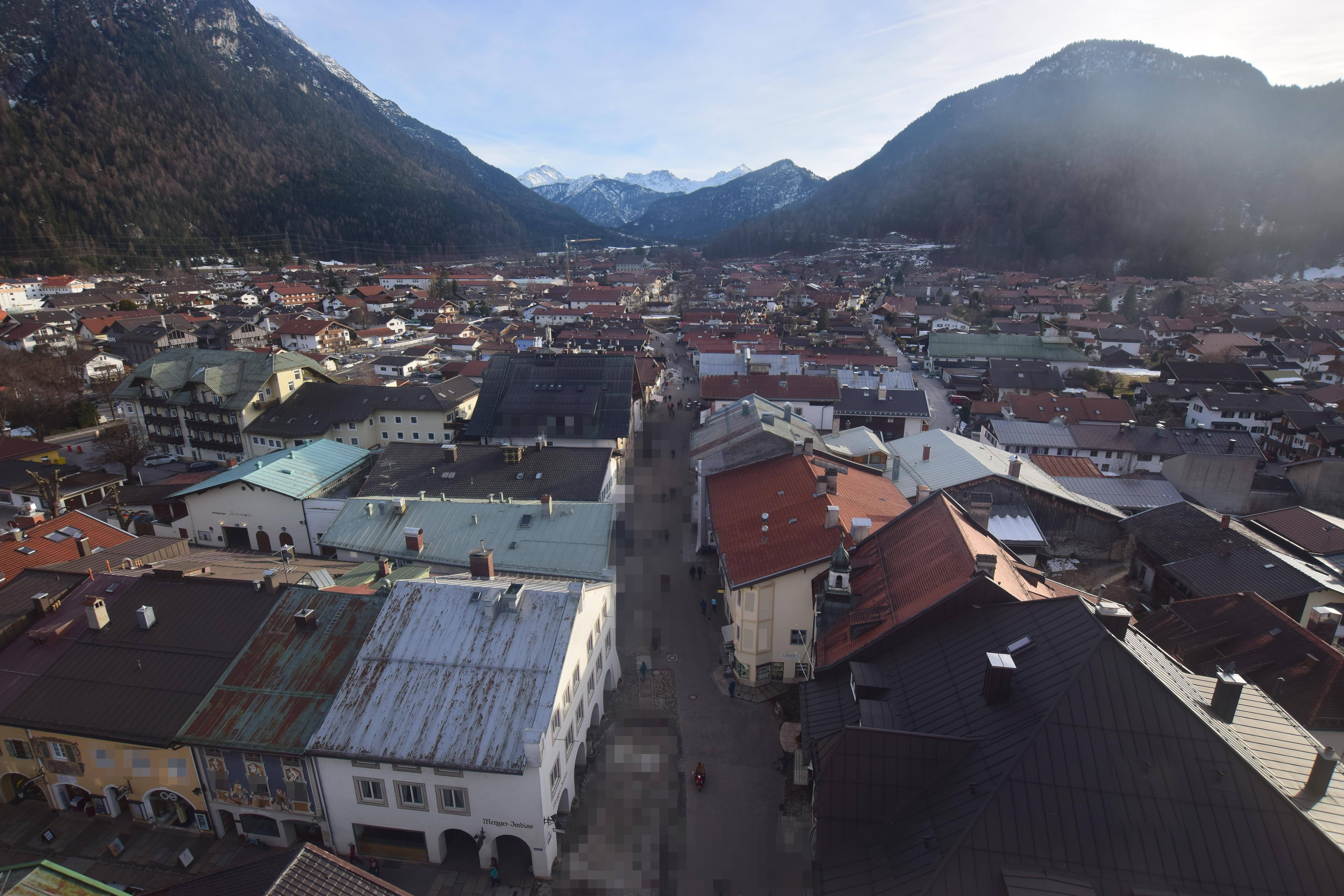 Archiv Foto Webcam Karwendel Mittenwald - Kirche