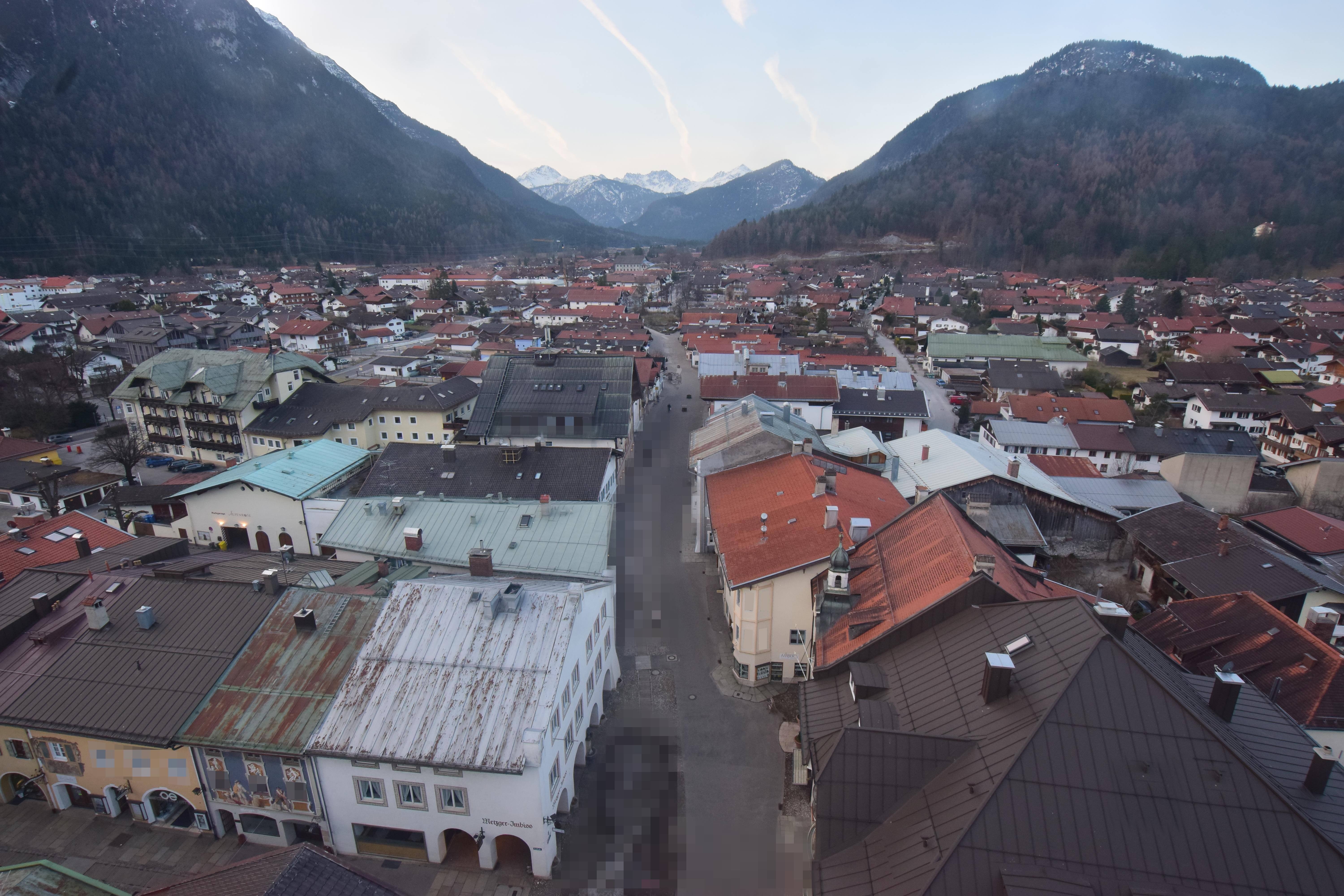Archiv Foto Webcam Karwendel Mittenwald - Kirche