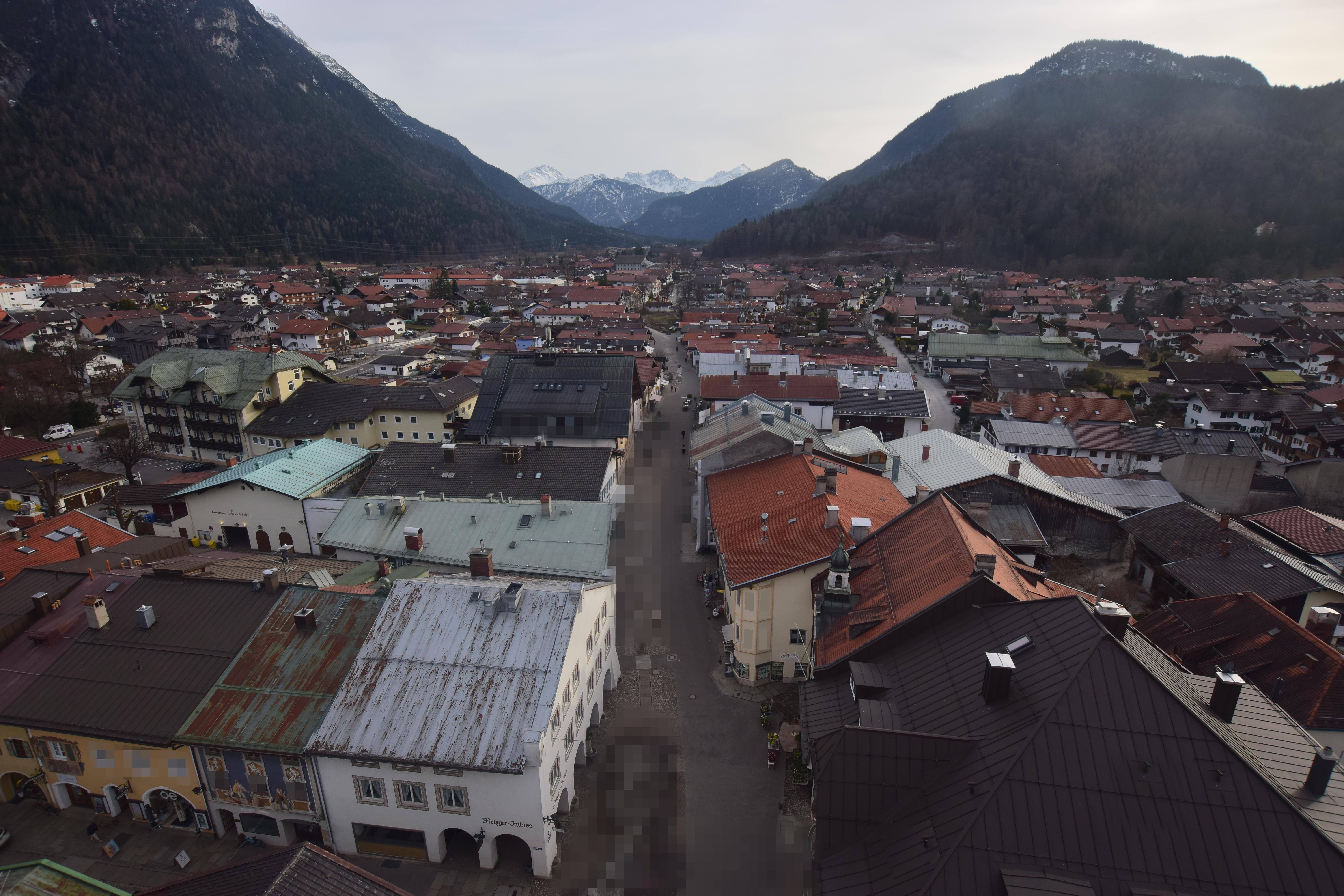 Archiv Foto Webcam Karwendel Mittenwald - Kirche