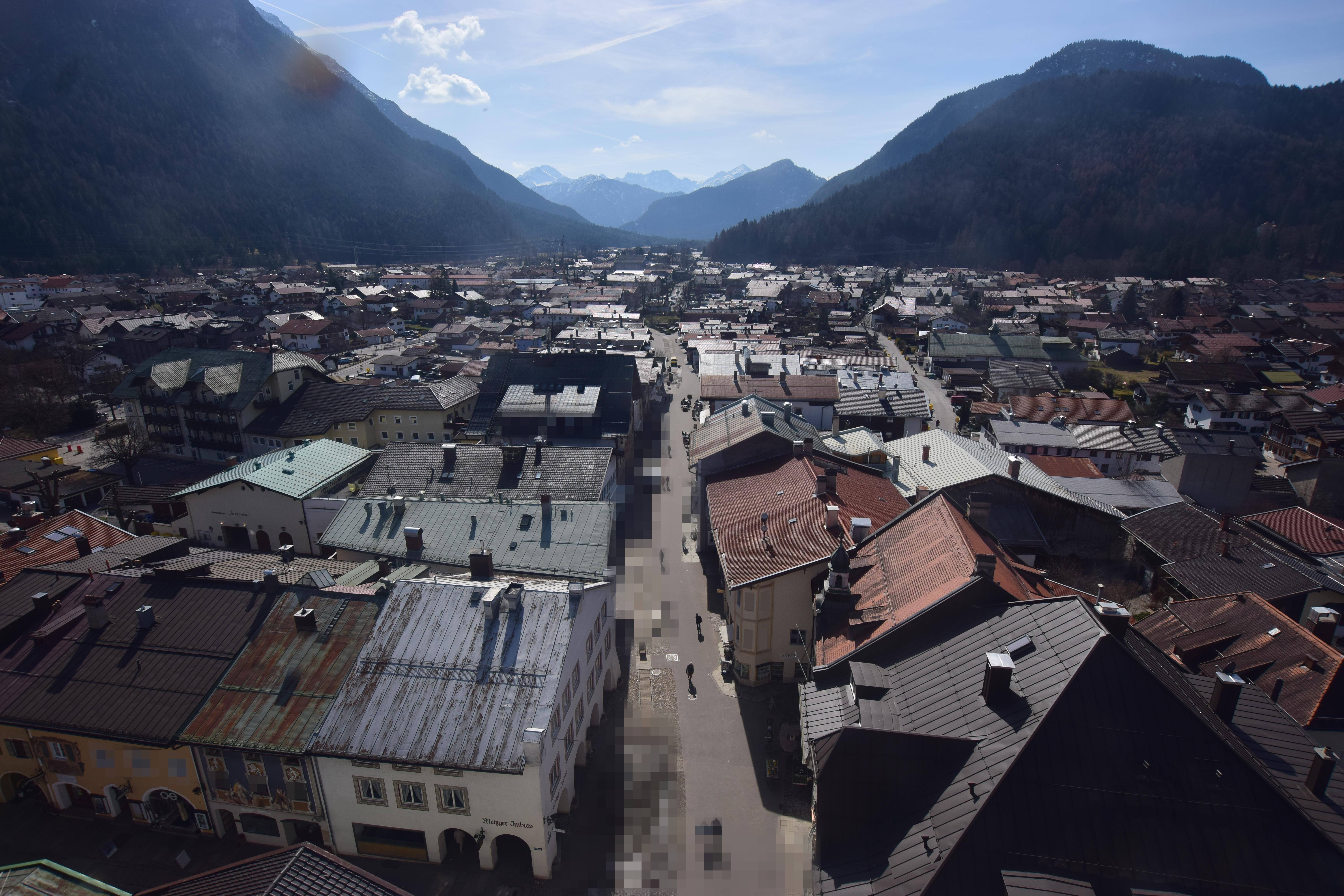 Archiv Foto Webcam Karwendel Mittenwald - Kirche