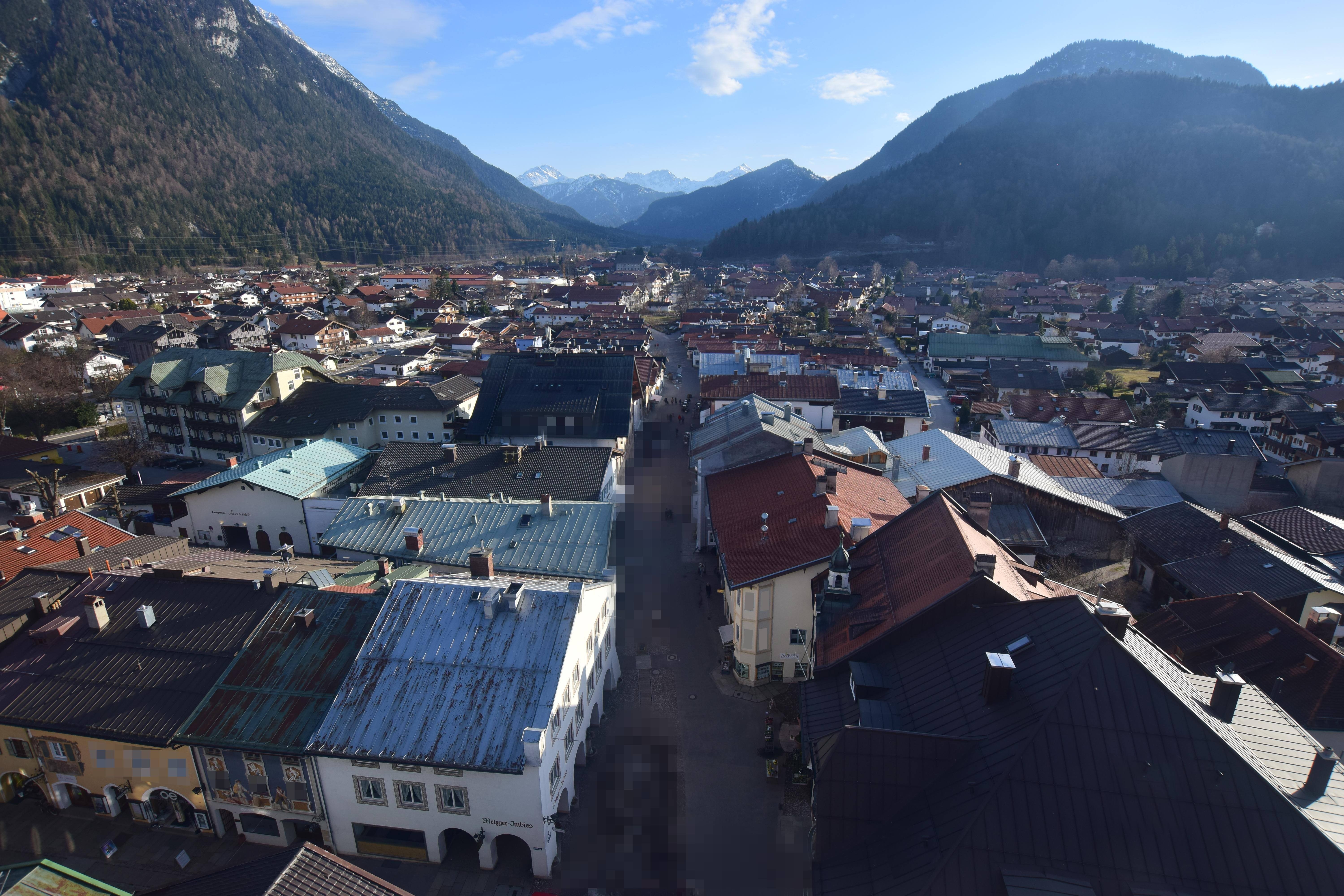 Archiv Foto Webcam Karwendel Mittenwald - Kirche
