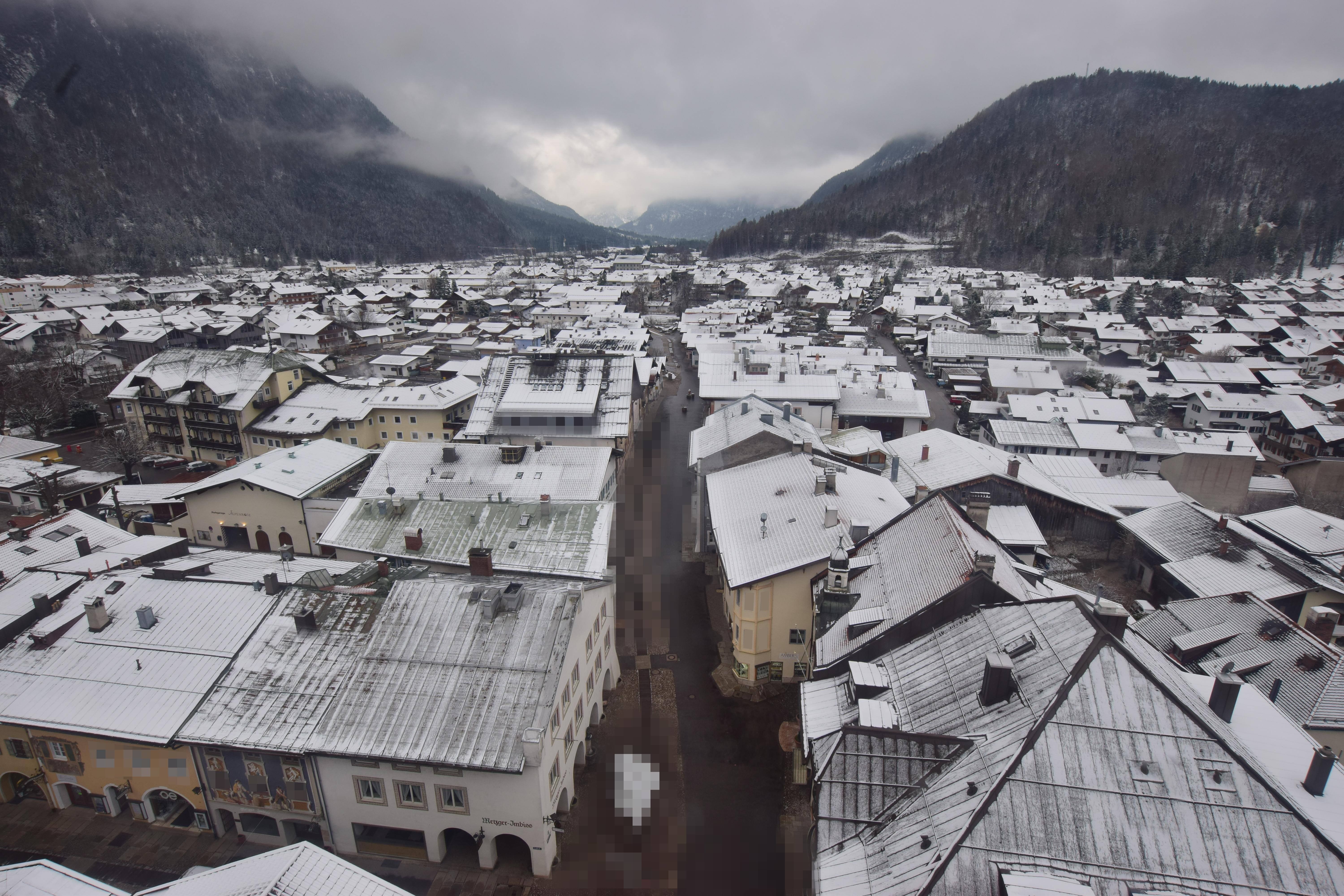 Archiv Foto Webcam Karwendel Mittenwald - Kirche
