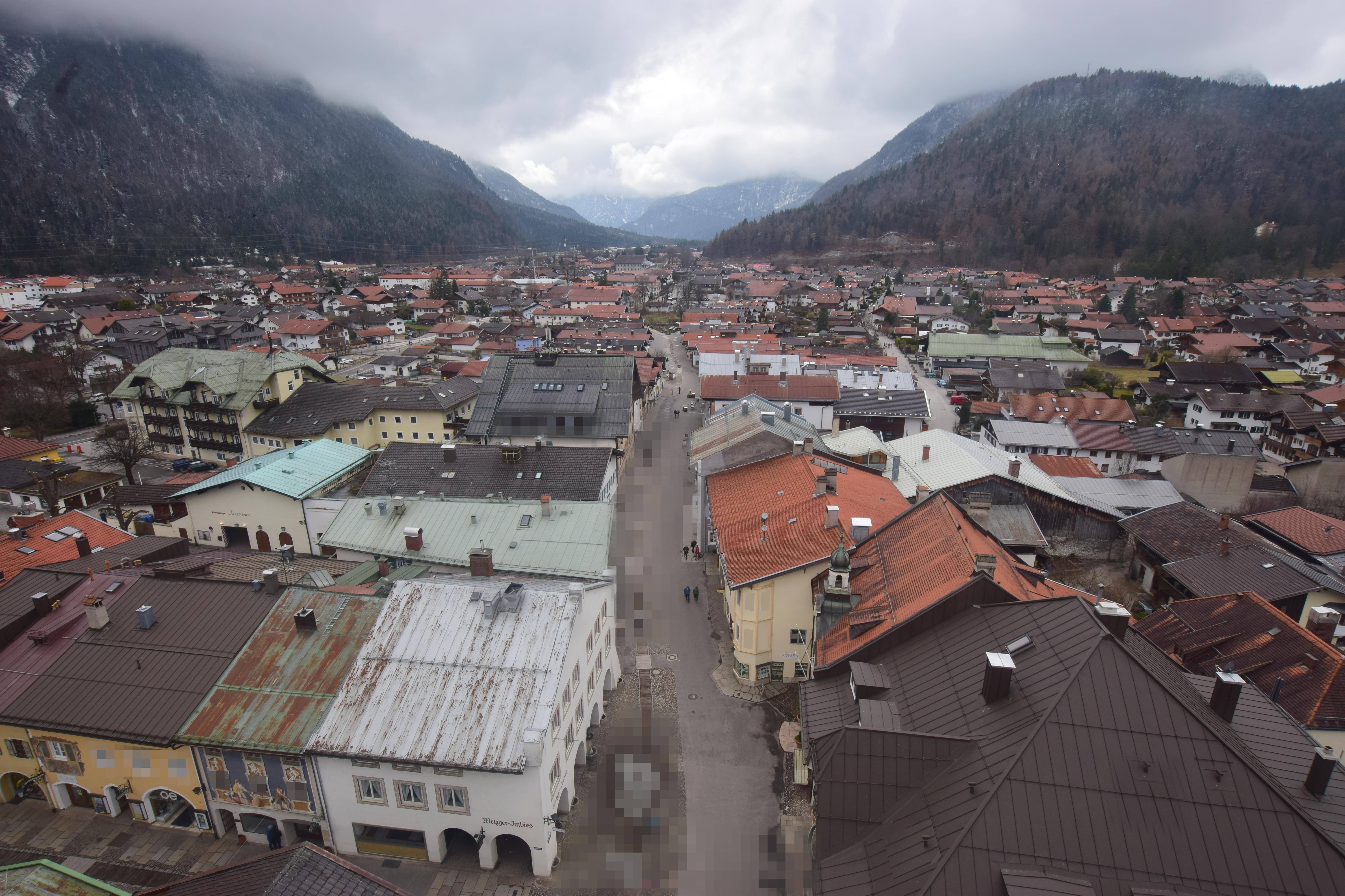 Archiv Foto Webcam Karwendel Mittenwald - Kirche