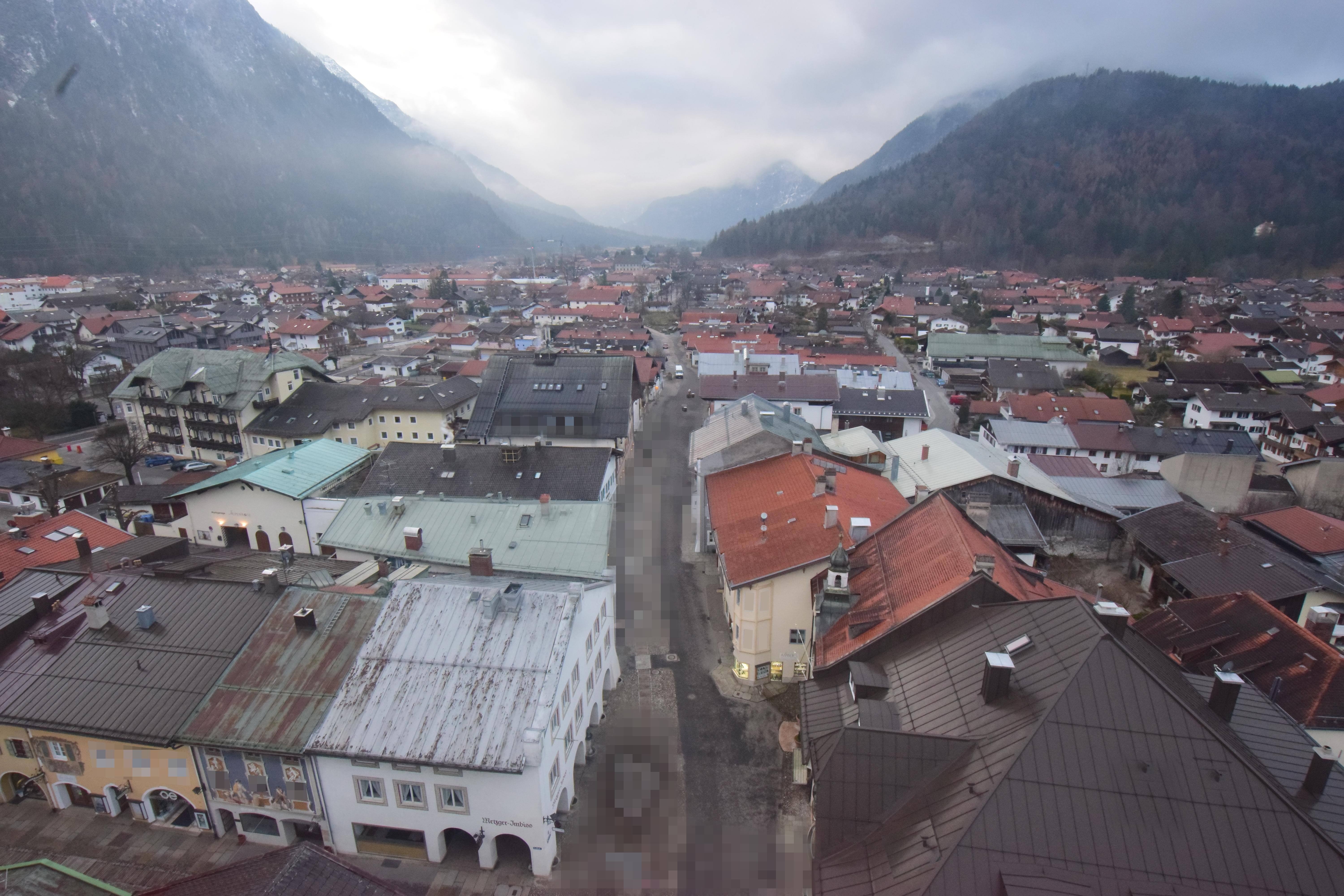 Archiv Foto Webcam Karwendel Mittenwald - Kirche