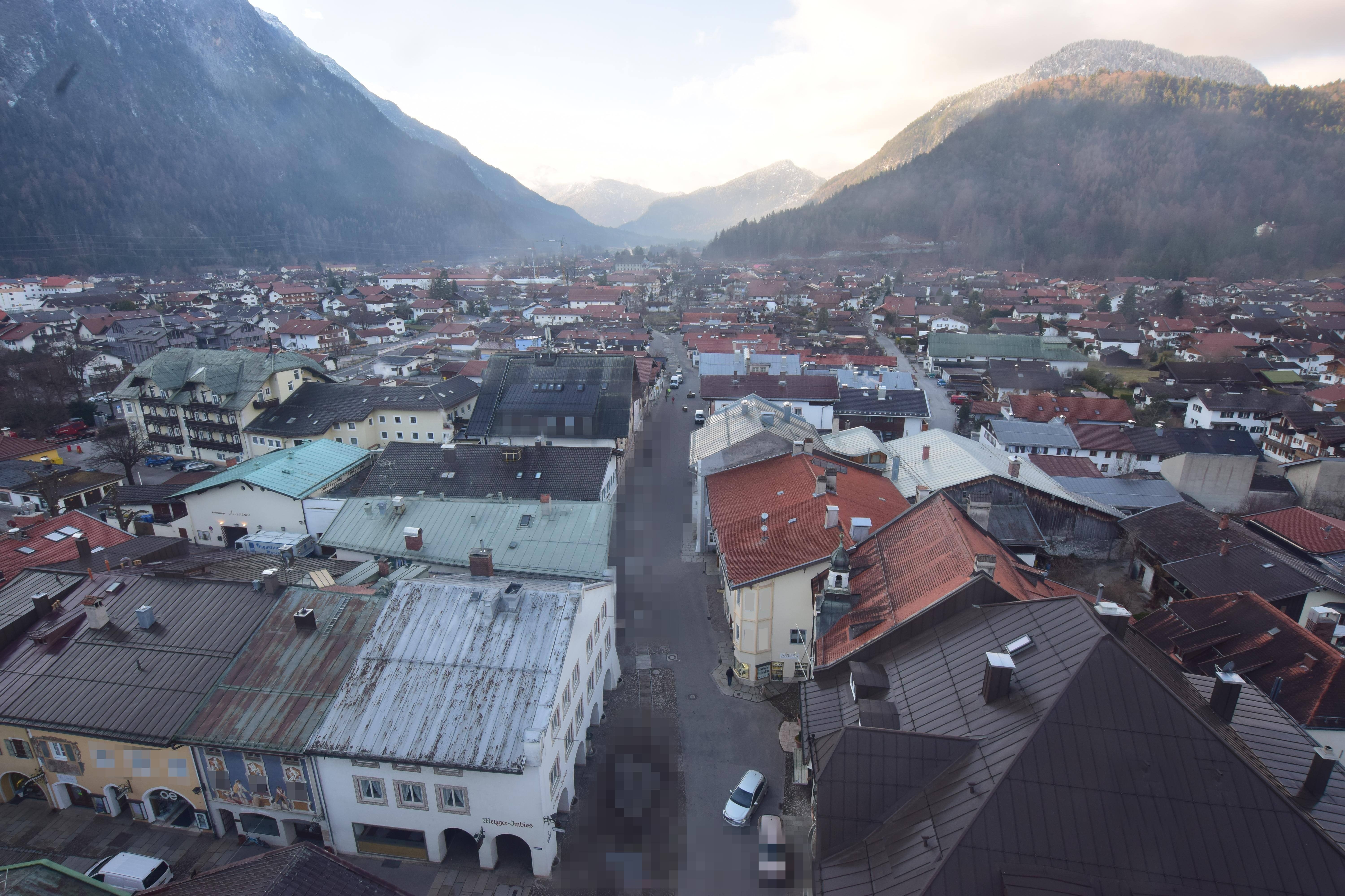 Archiv Foto Webcam Karwendel Mittenwald - Kirche