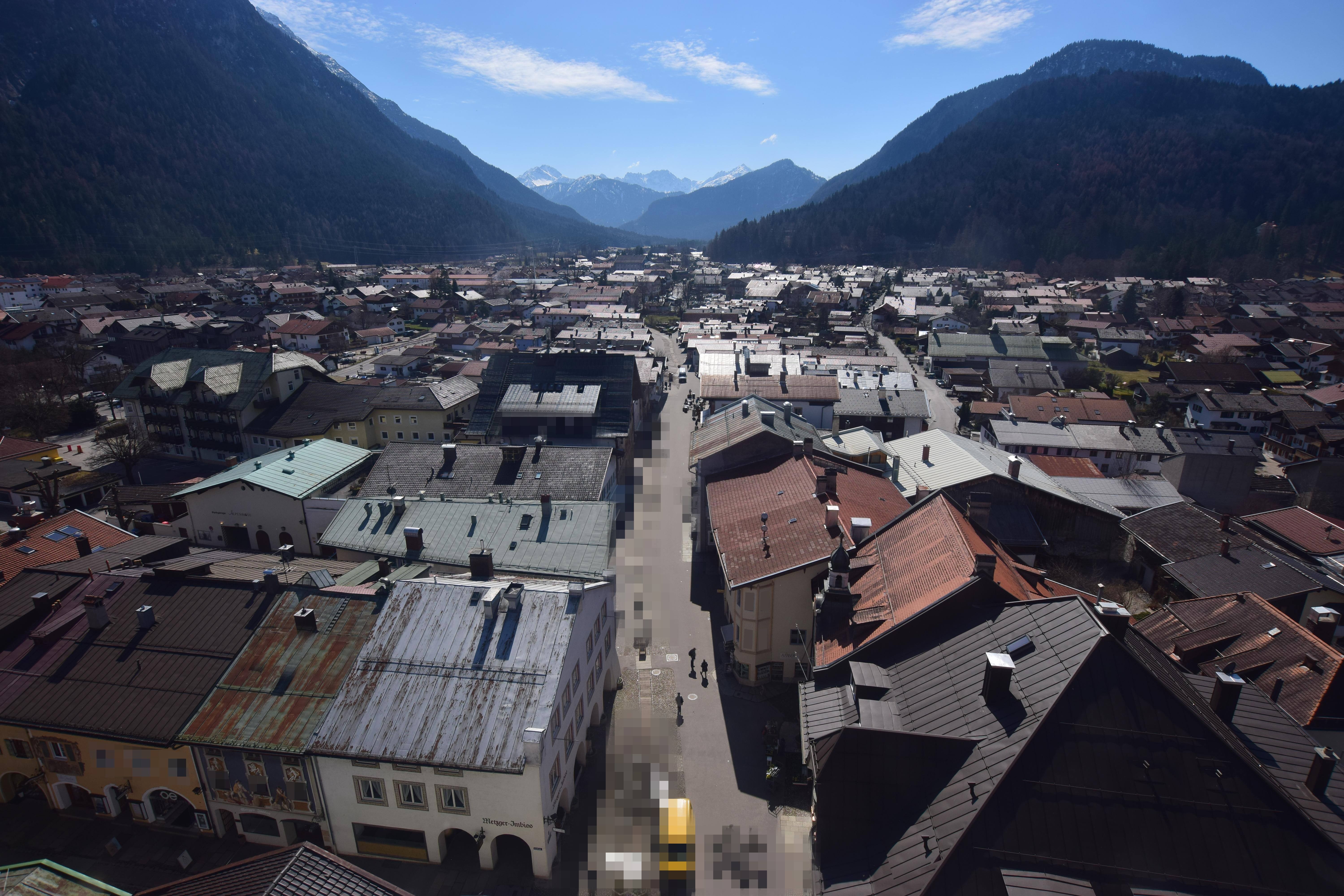 Archiv Foto Webcam Karwendel Mittenwald - Kirche
