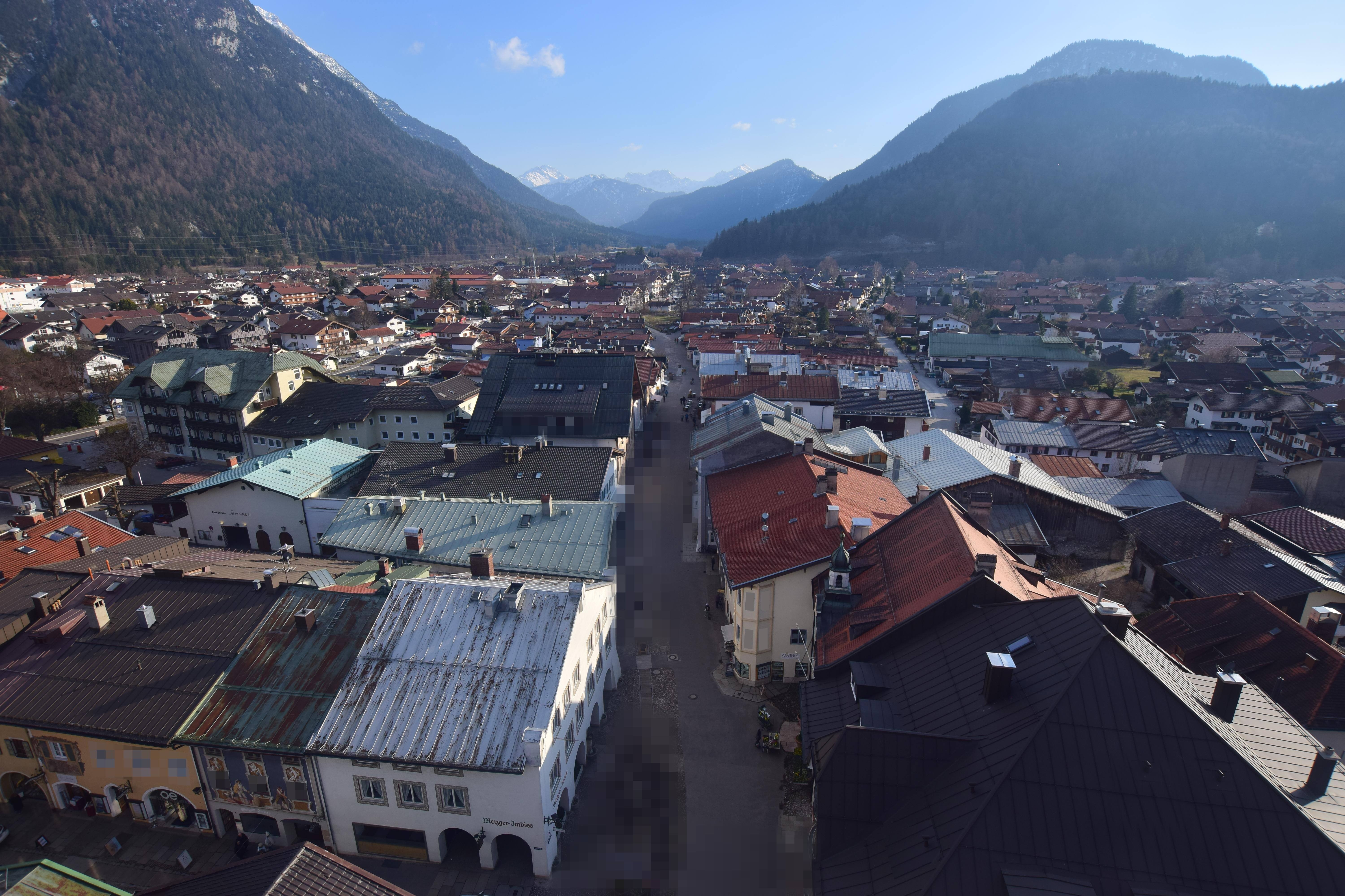 Archiv Foto Webcam Karwendel Mittenwald - Kirche