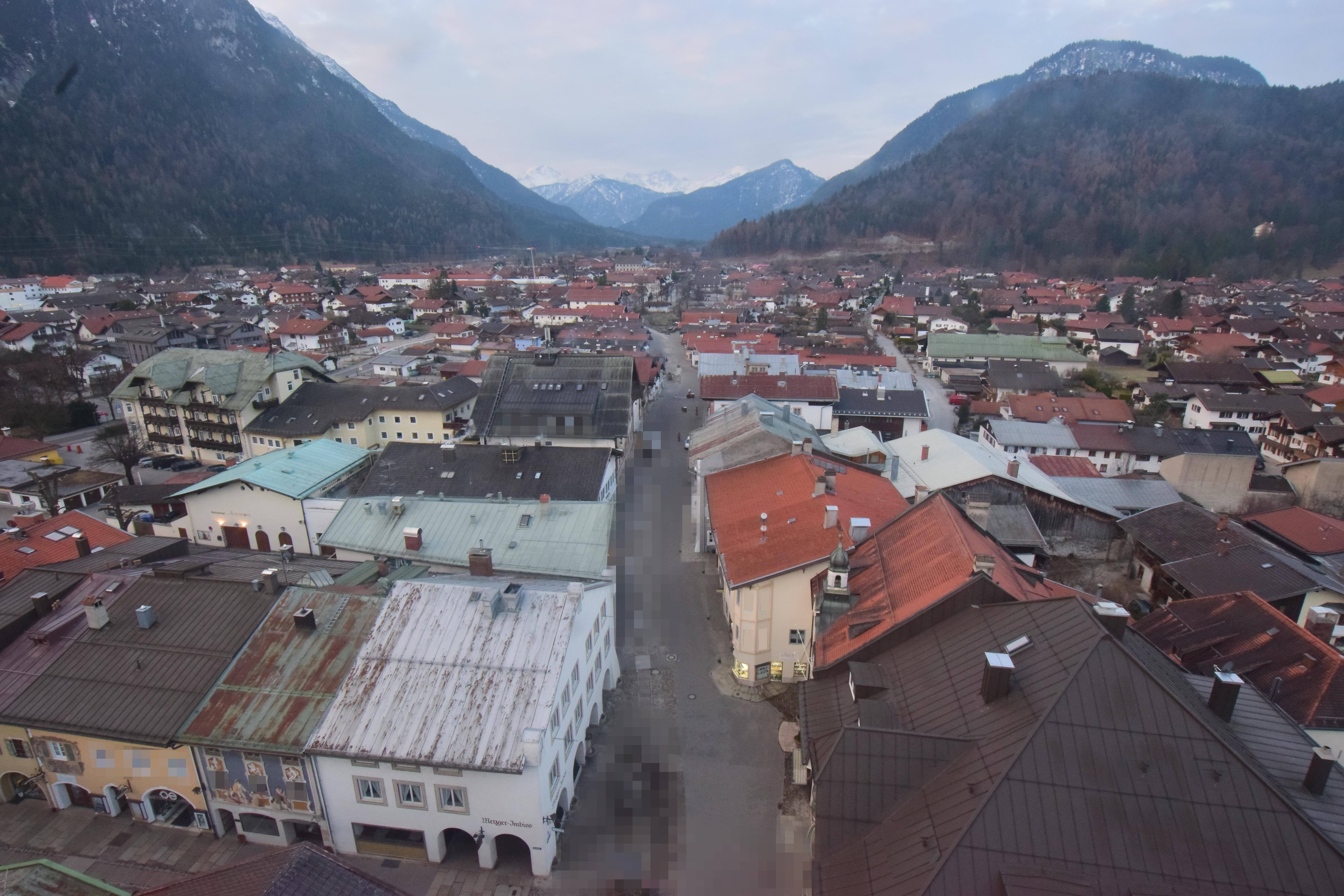 Archiv Foto Webcam Karwendel Mittenwald - Kirche