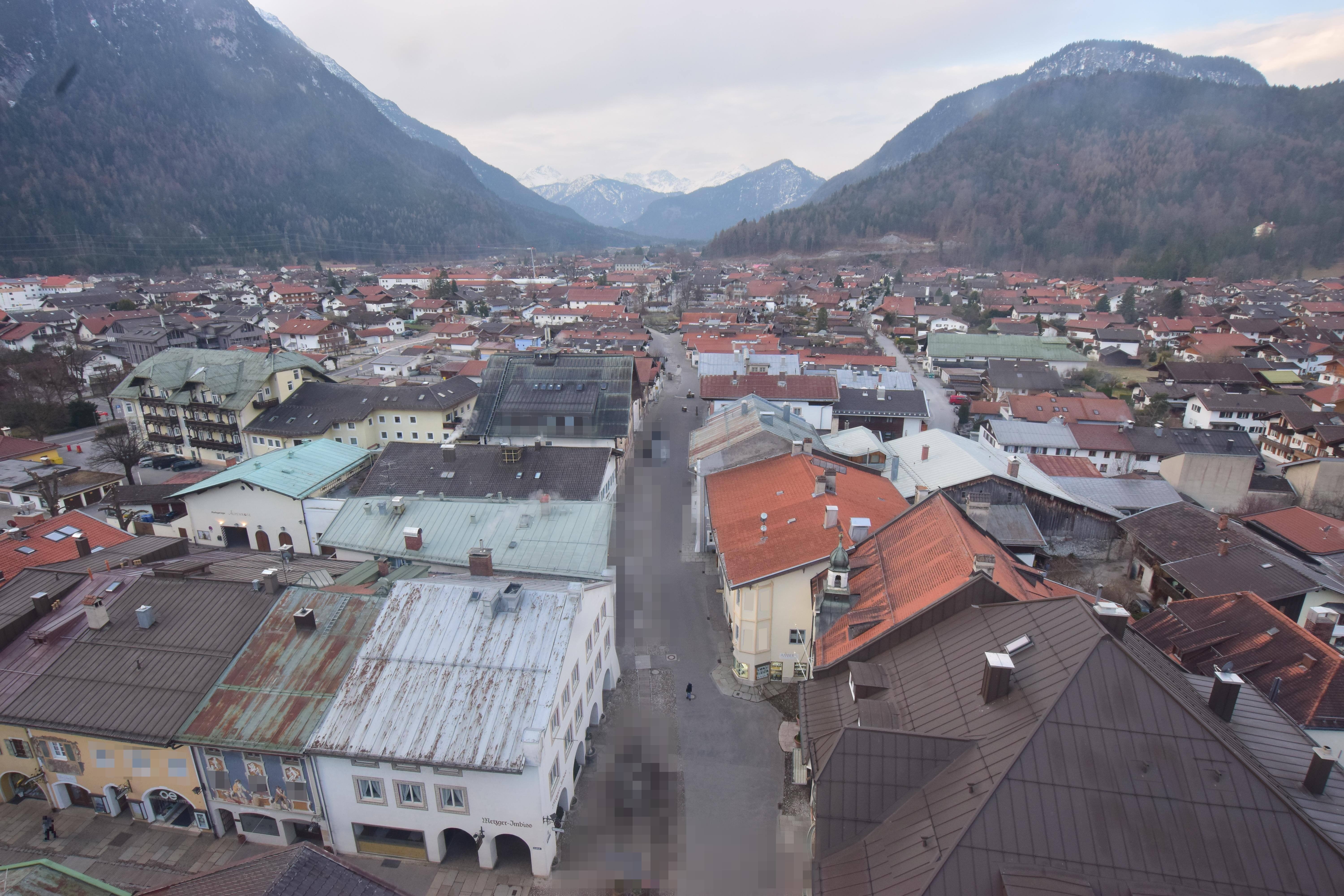 Archiv Foto Webcam Karwendel Mittenwald - Kirche