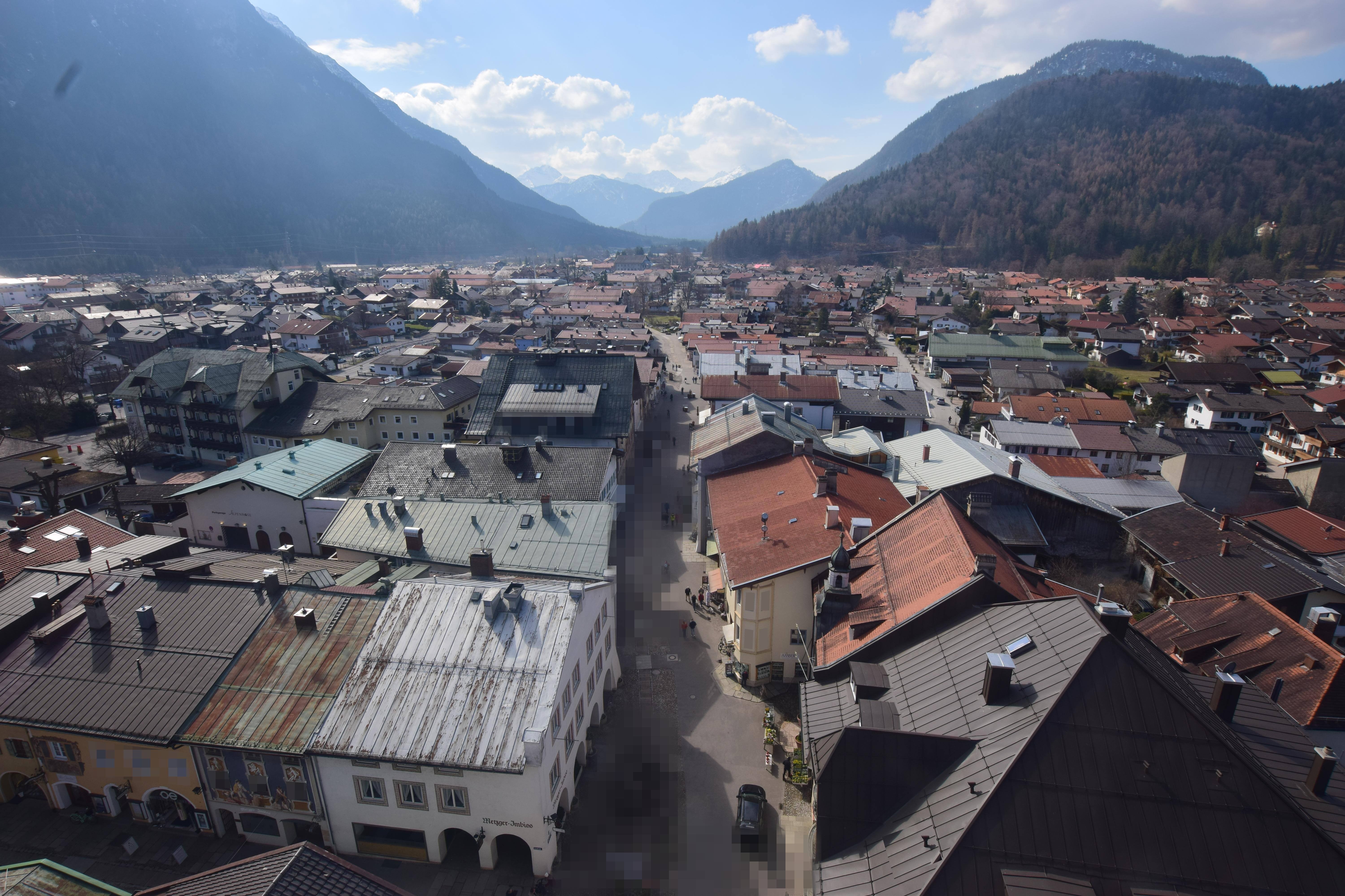 Archiv Foto Webcam Karwendel Mittenwald - Kirche