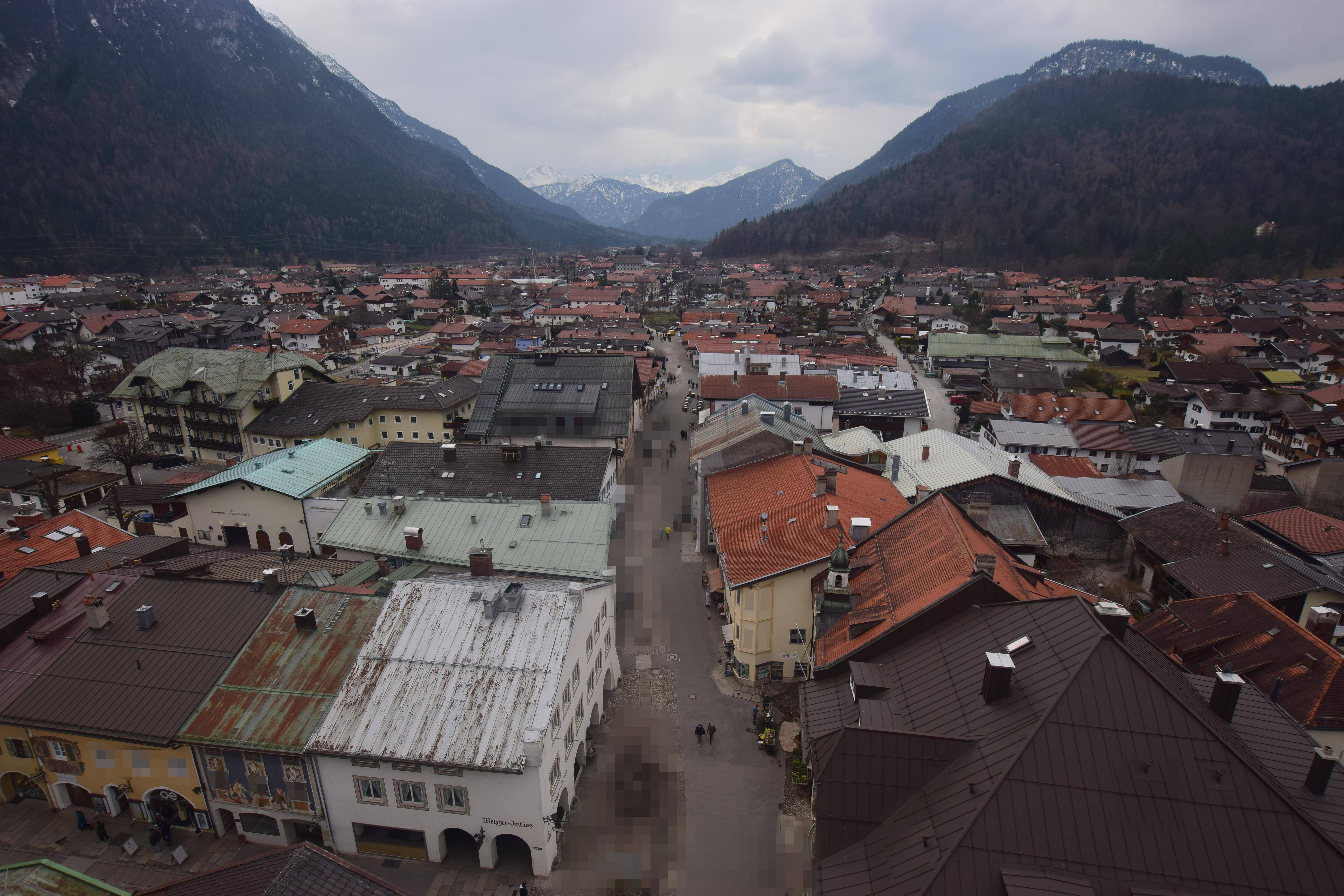 Archiv Foto Webcam Karwendel Mittenwald - Kirche