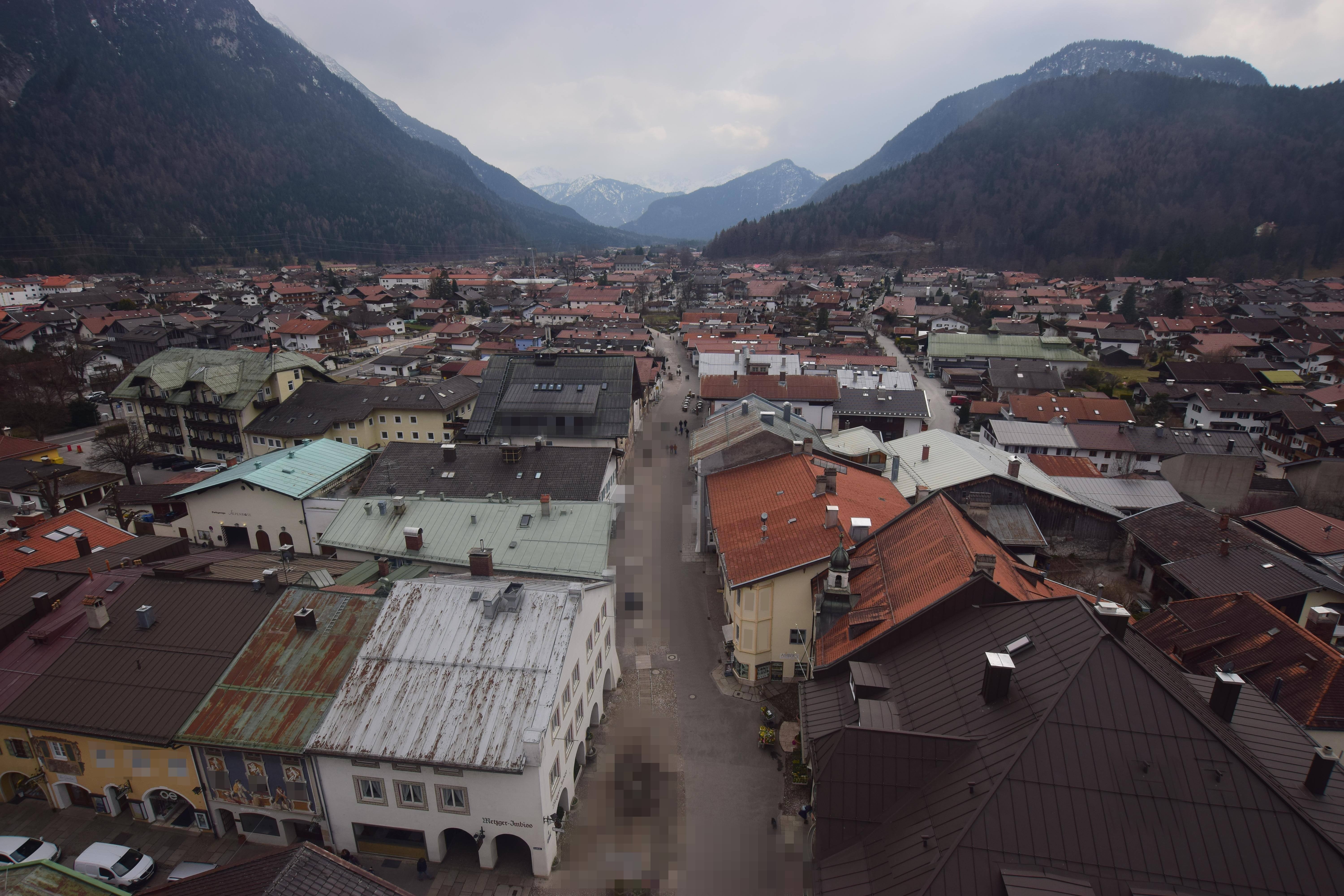 Archiv Foto Webcam Karwendel Mittenwald - Kirche